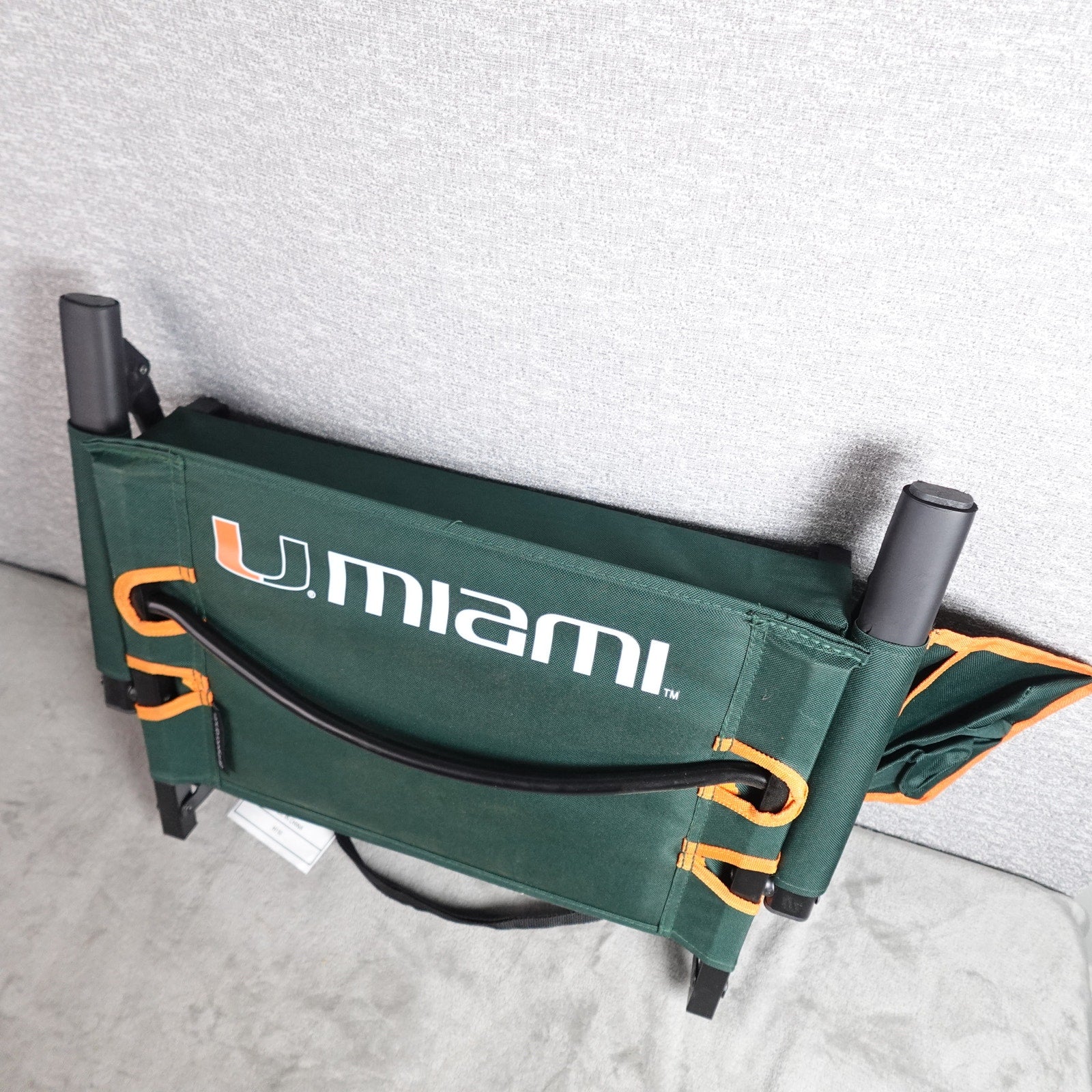Logo Brands University of Miami Hurricanes Stadium Seat Chair Cushion Green