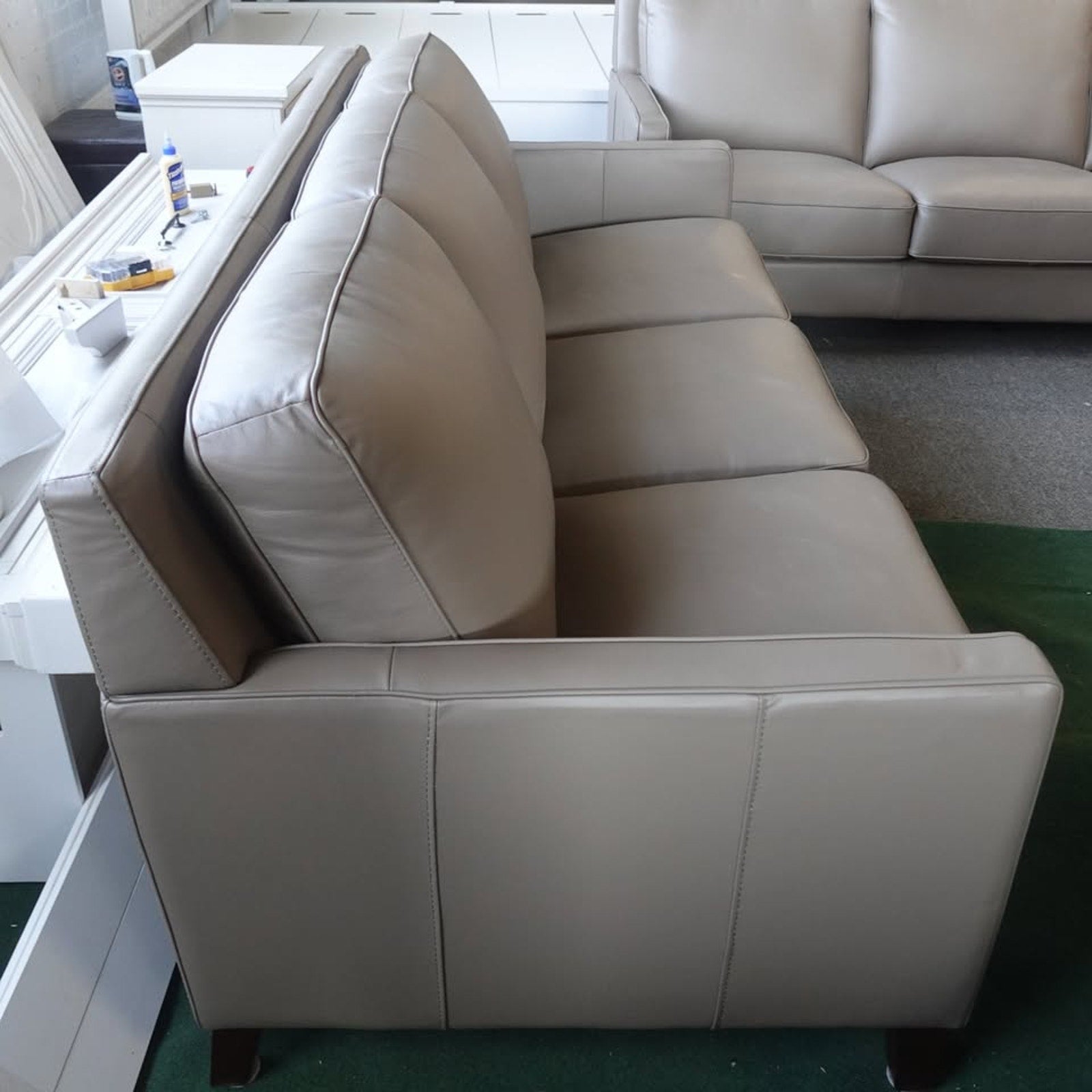 West Park Leather Sofa - Tan