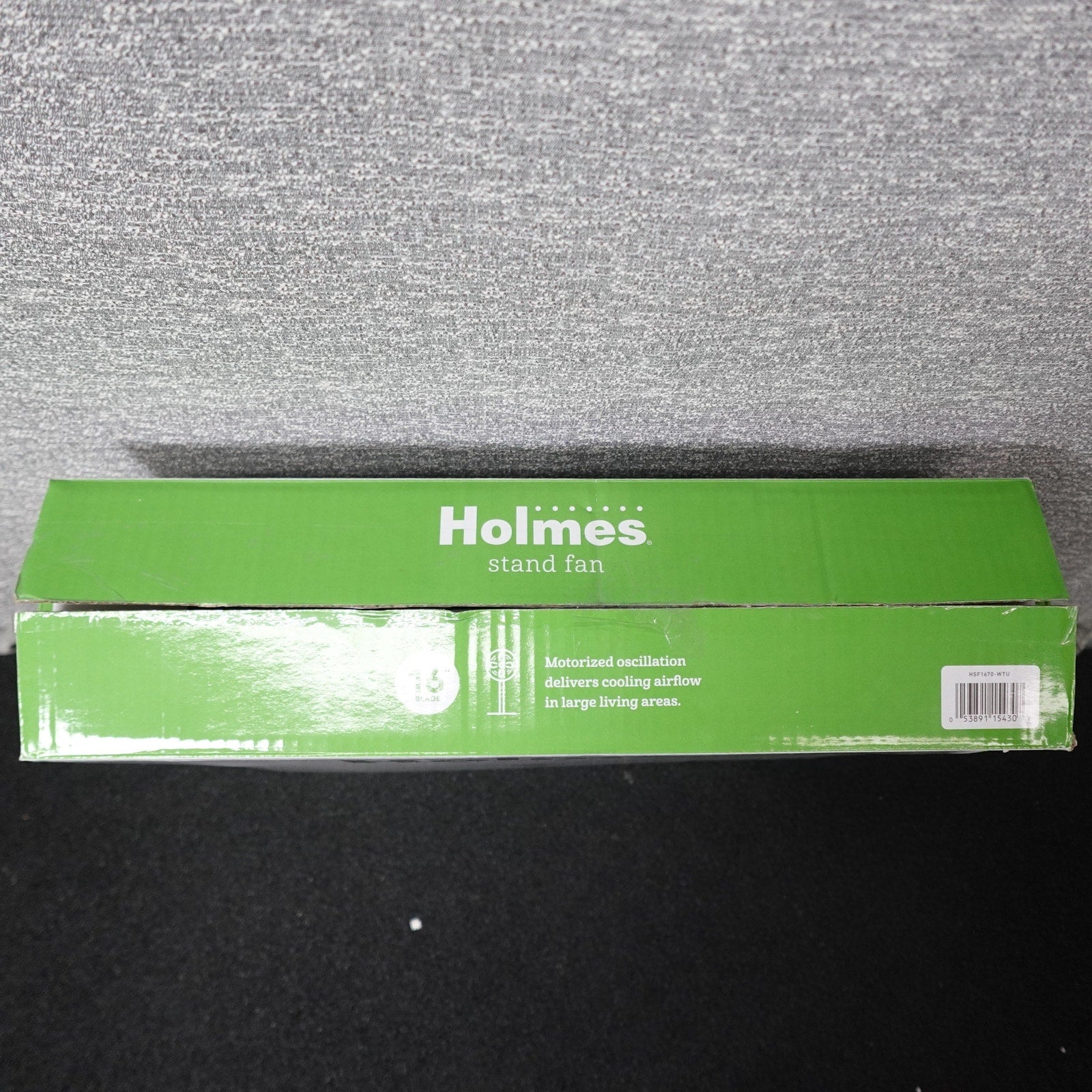 Lot of 2 Holmes 16" Stand Fan with Weighted Pedestal Base, White New in Box