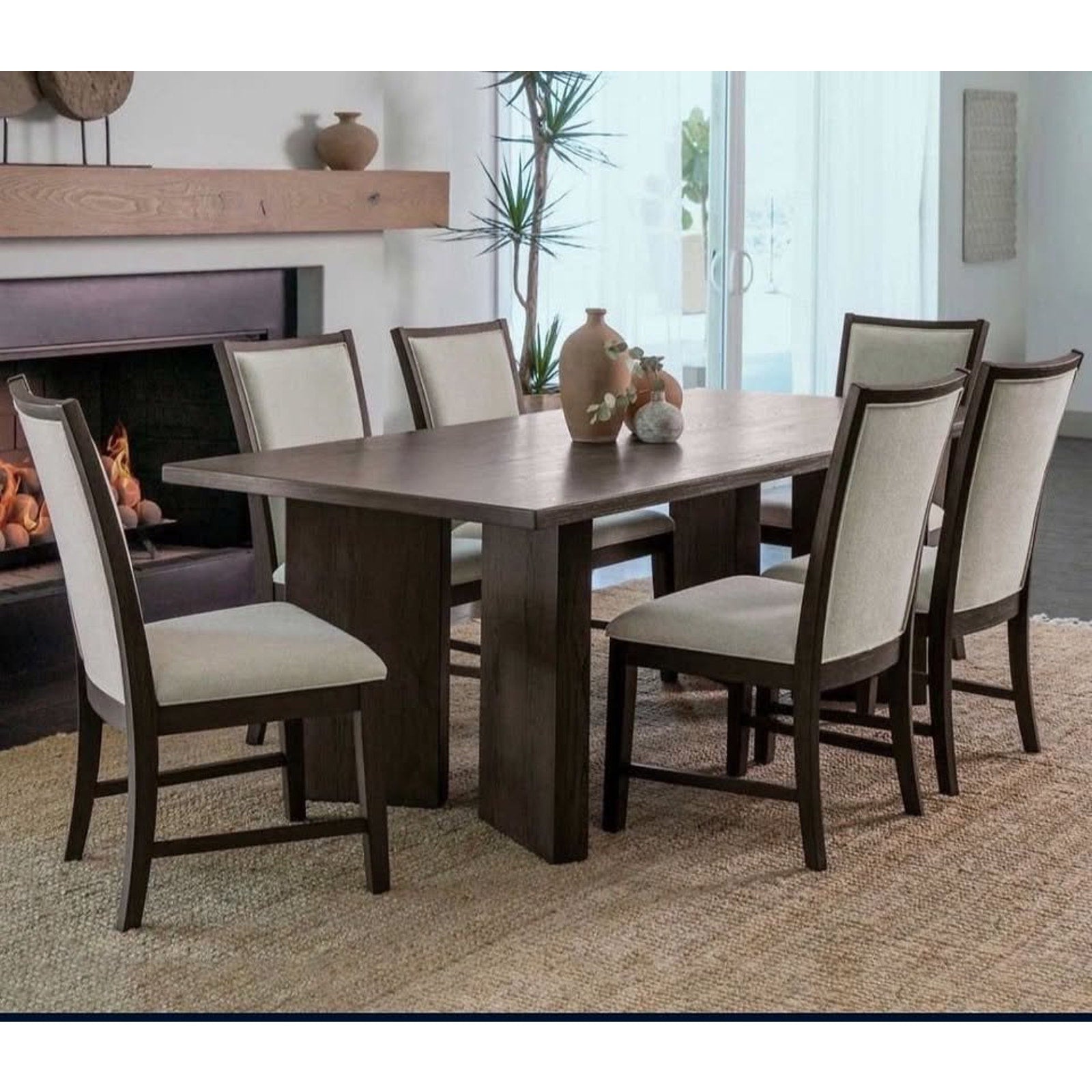 Carmine 7-piece Dining Table Set