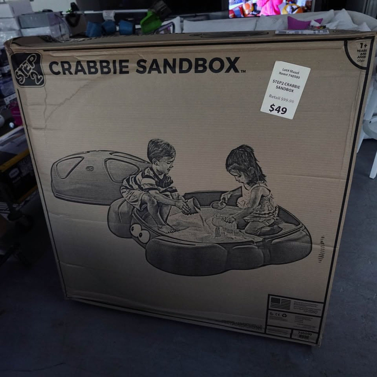 Step 2 Crabbie Sandbox - Resin 16" x 47.5" Red