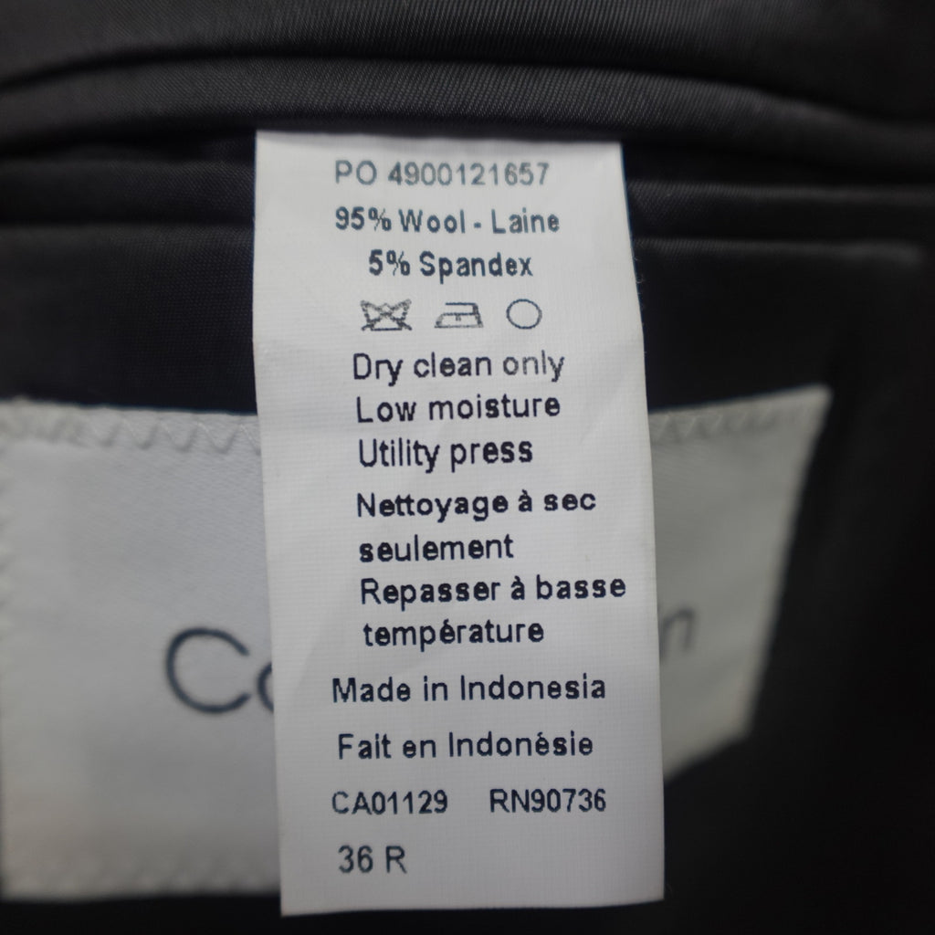 Calvin Klein Skinny Fit Black Suit Jacket- Size 36 Regular Length