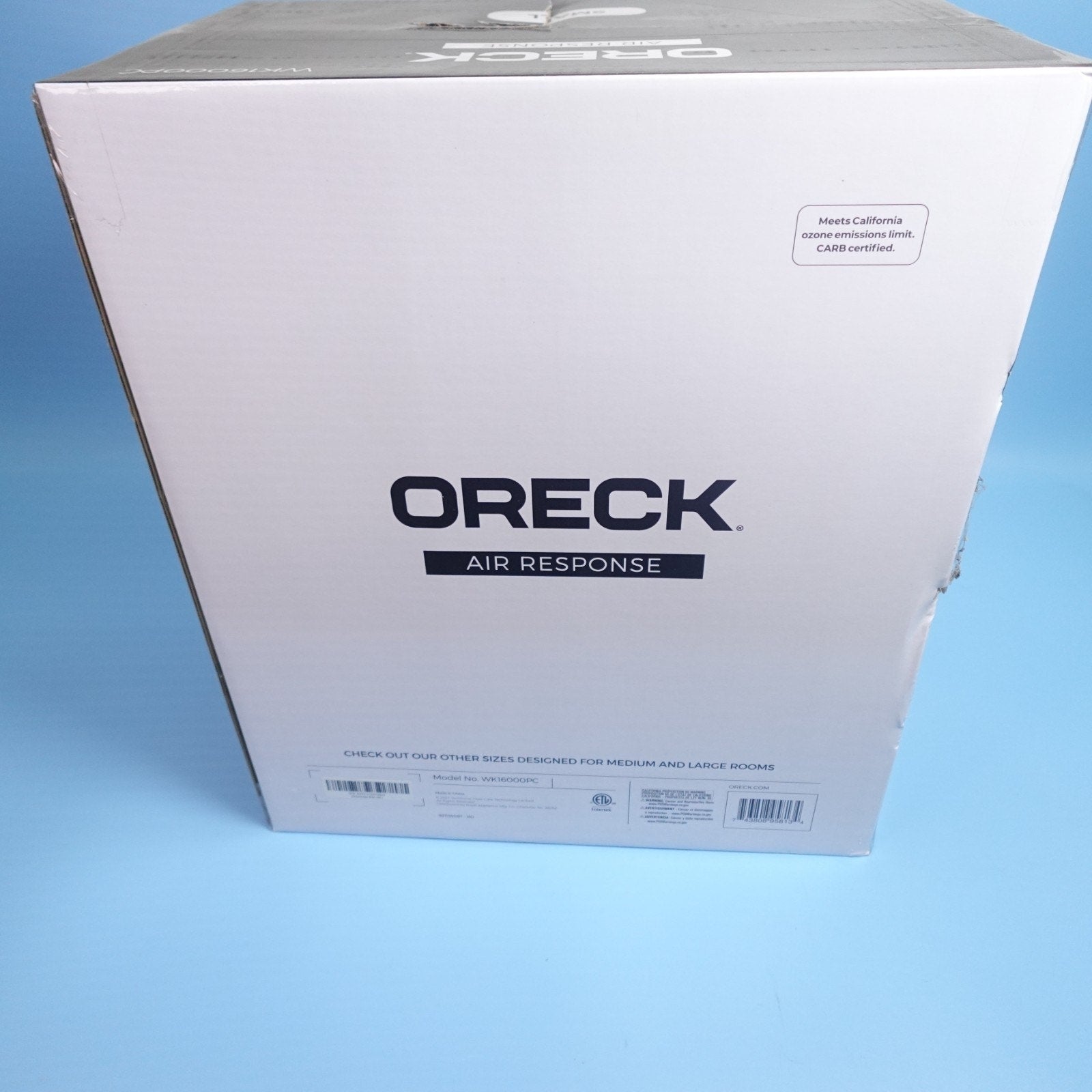 Oreck Air Response HEPA Media Air Purifier - Small, WK16000 Brand New in Box!