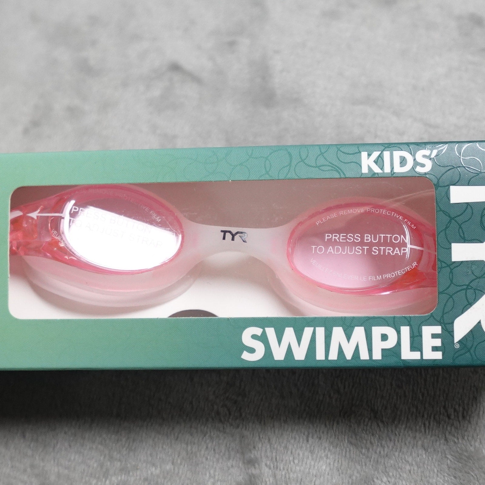 Lot of 3 TYR Swimple Kids Swim Goggles Rose Pink Youth Swimming New