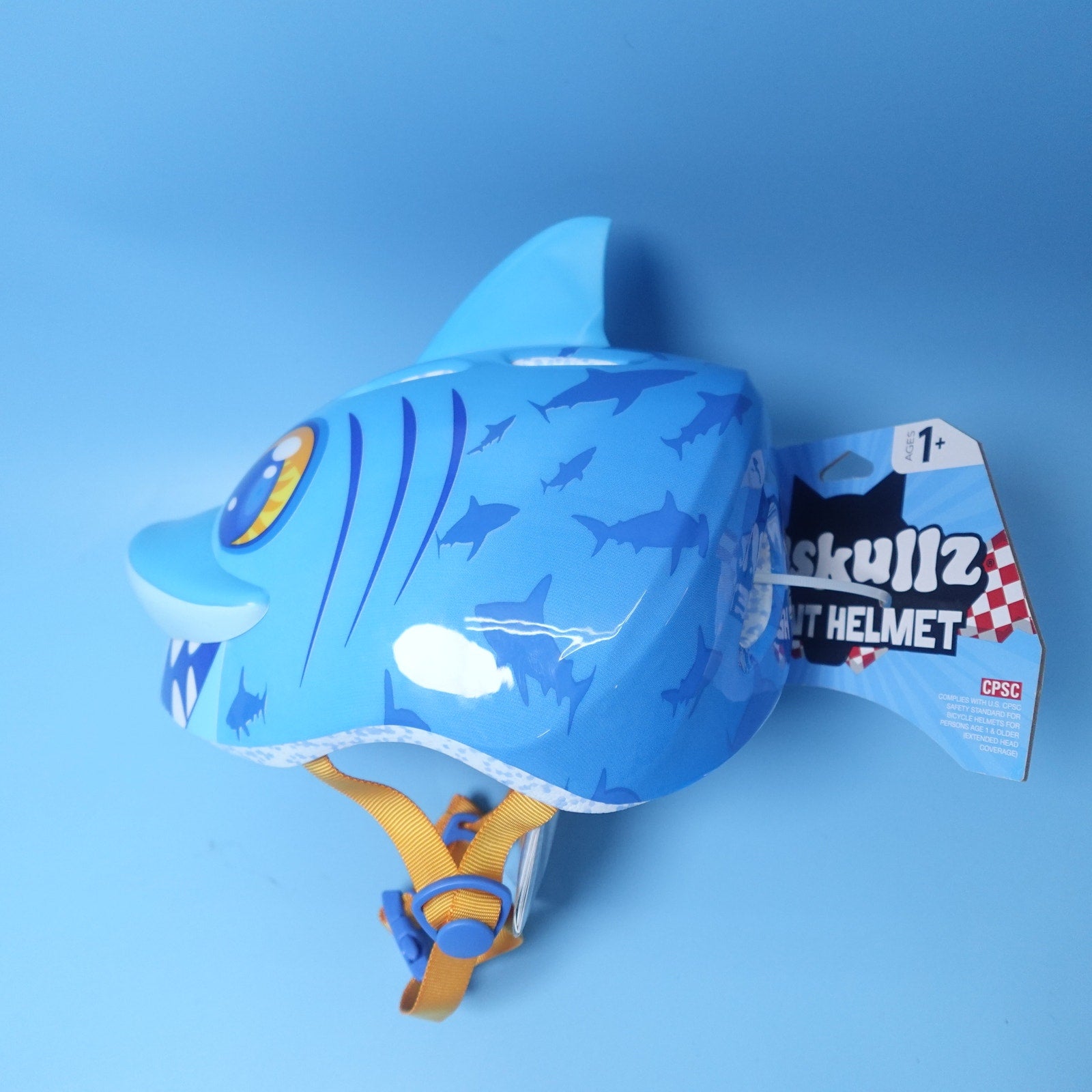 Raskullz Lil Shark Attax Infant Helmet (48cm-52cm) 1-3 year adjustable fit