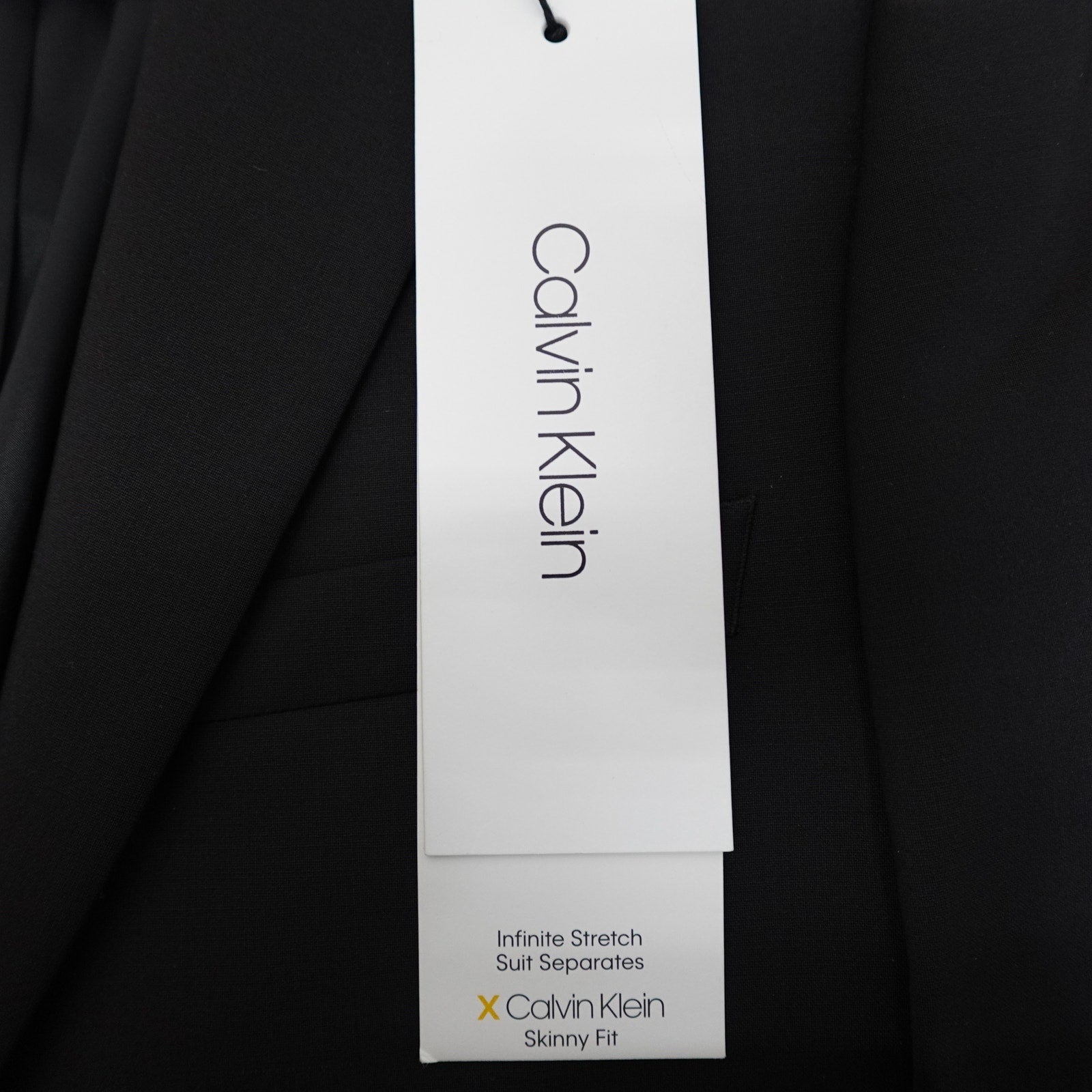 Calvin Klein Skinny Fit Black Suit Jacket - 36 Short