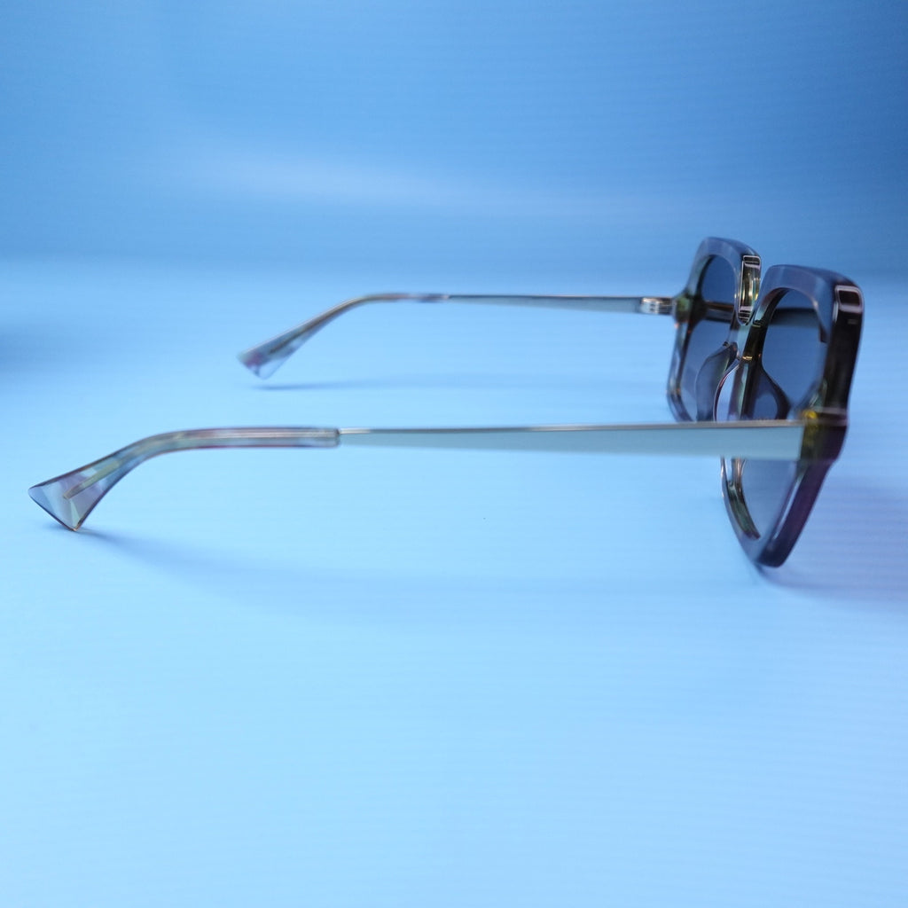 Rebecca Minkoff Willow Sunglasses Multicolor Tortoise Shell with Gold Arms
