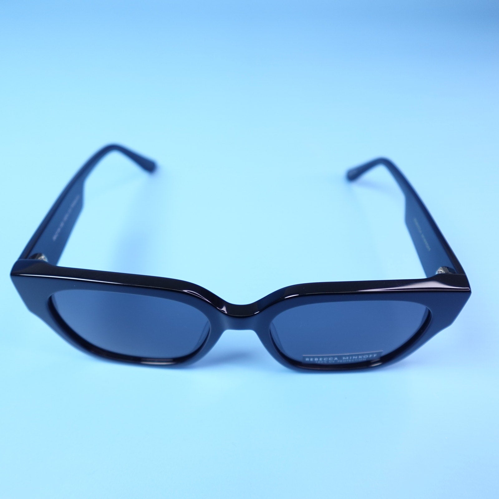 Rebecca Minkoff Black Mazey Studded Sunglasses 100% UV Protection
