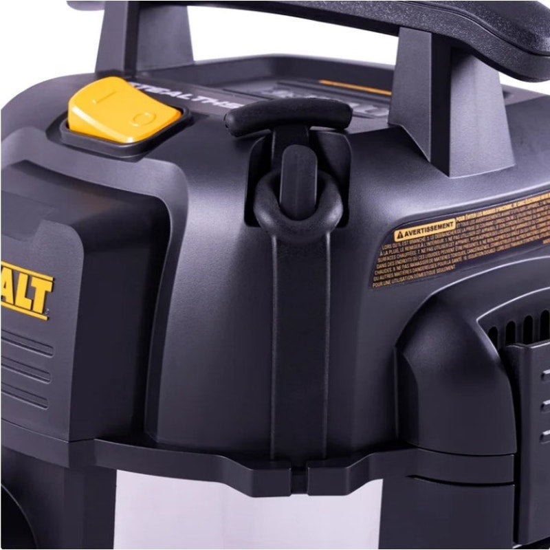 DEWALT DXV08S-QTA 8 Gallon 4HP StealthSonic Wet Dry Vacuum Stainless Steel