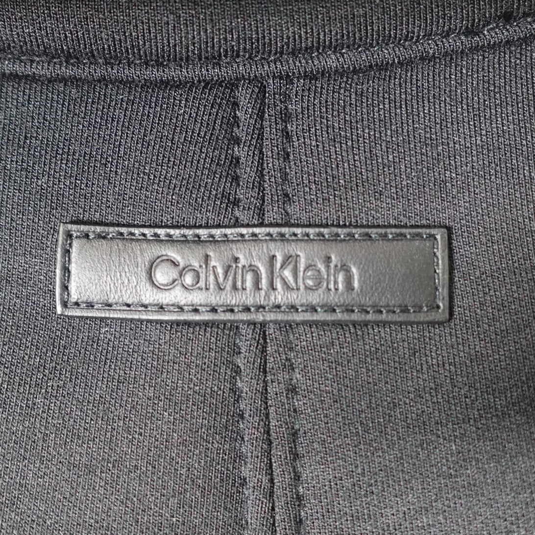 Calvin Klein Women's Scuba Coat Black Beauty - Large