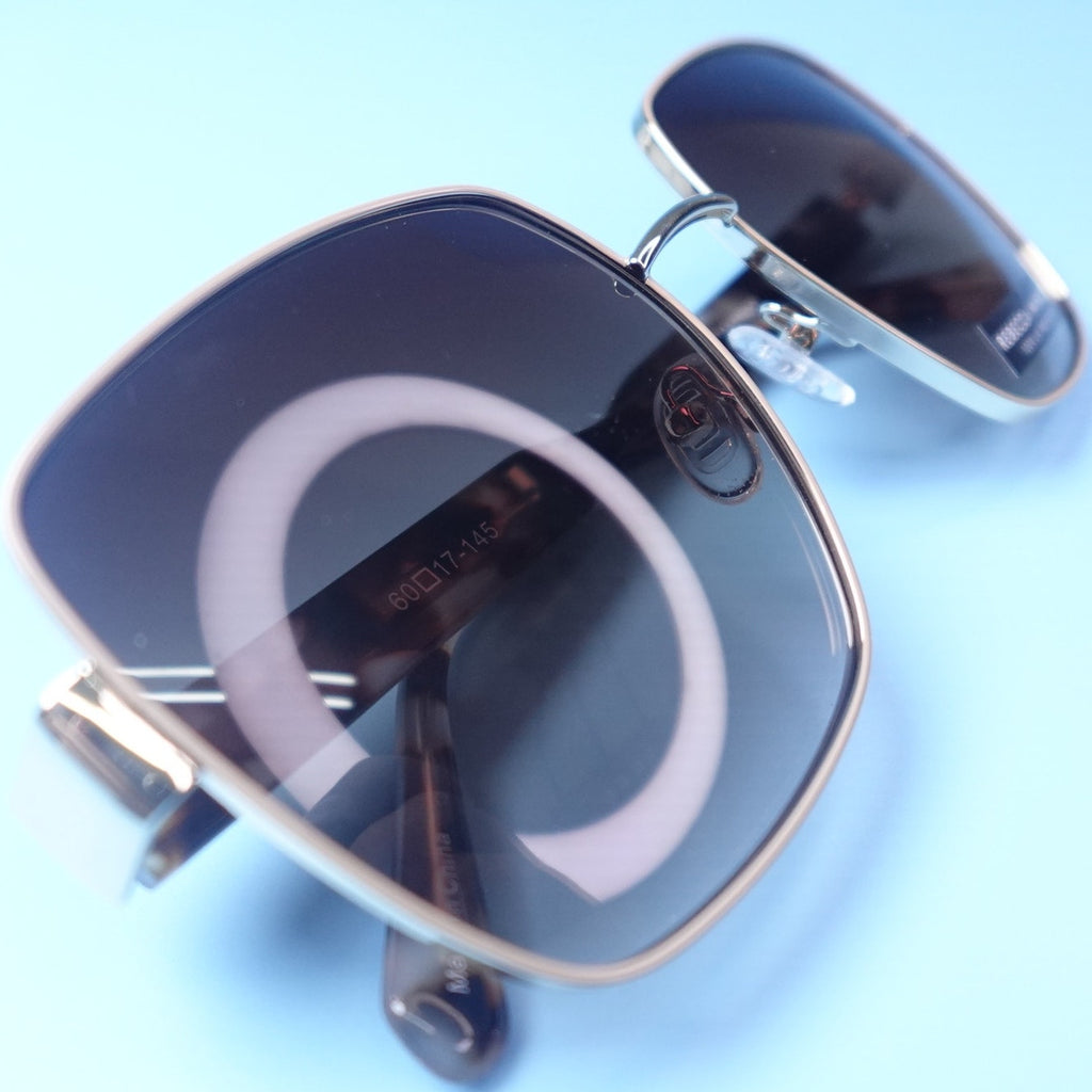 Rebecca Minkoff Tayden Gold Frame Brown Mottled Tortoiseshell Sunglasses
