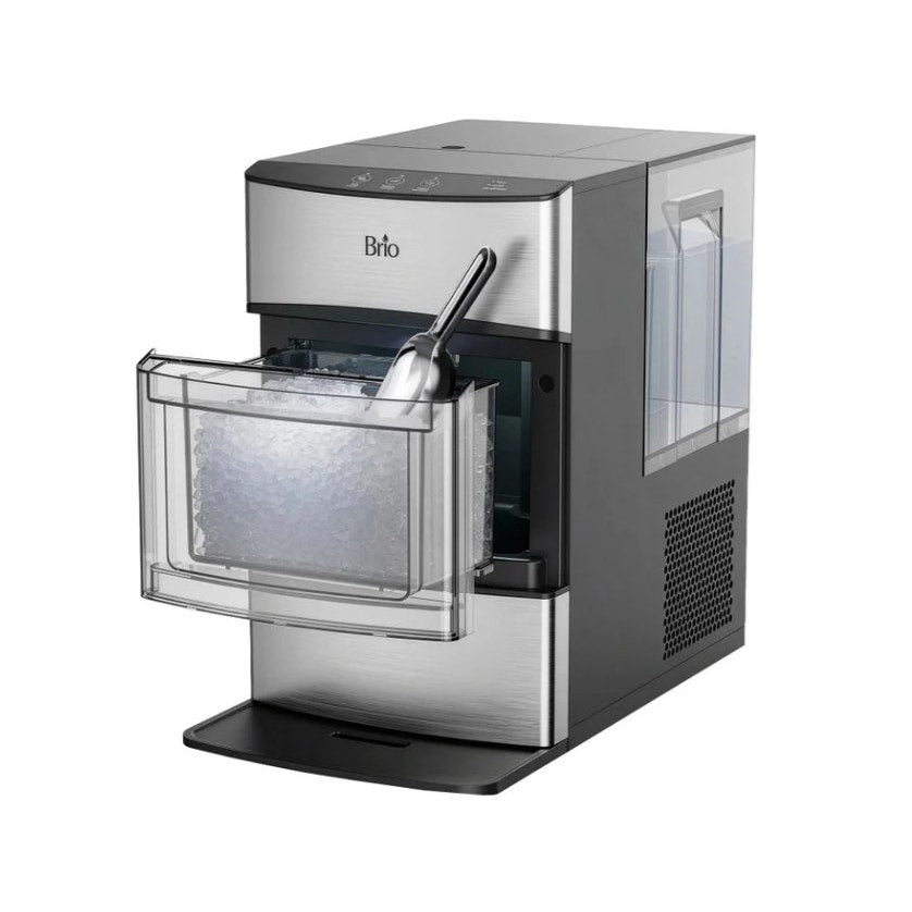 New Brio 740i Nugget Ice Maker 44lb Countertop Pebble Ice Machine Black