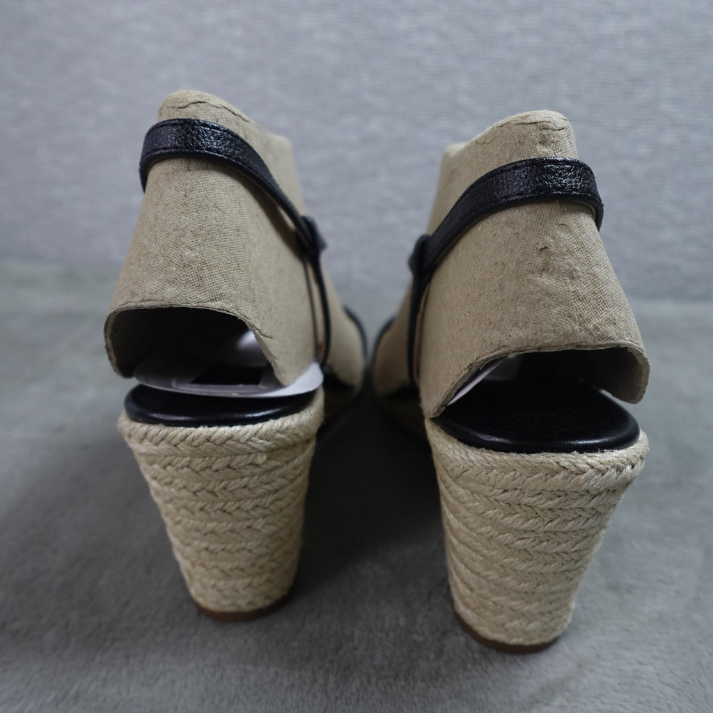Calvin Klein Blairy 2 Women's Wedge Sandal Black 002 Size 8.5M New
