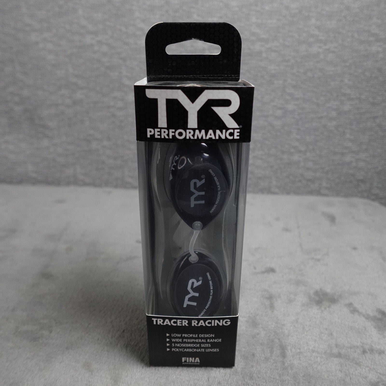 Lot of 2 TYR Tracer Racing Adult Swim Goggles Smoke Lens FINA Approved New