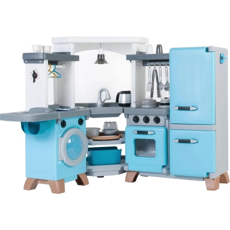 Step2 Cook & Care Corner Kitchen & Nursery Playset Kids Pretend Play New