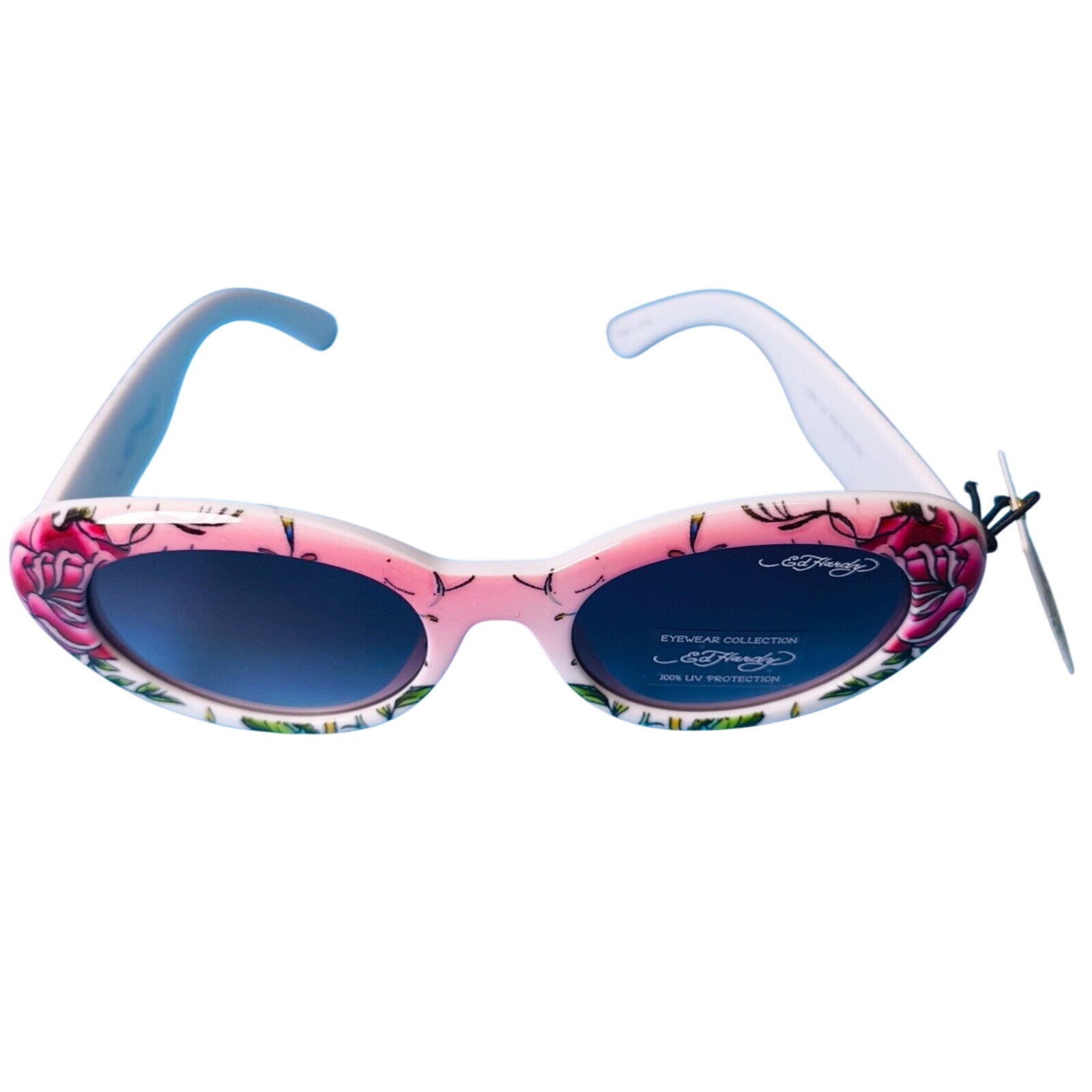 Ed Hardy Love Kills Slowly Collection Sunglasses UV Protective Pink Exhibition