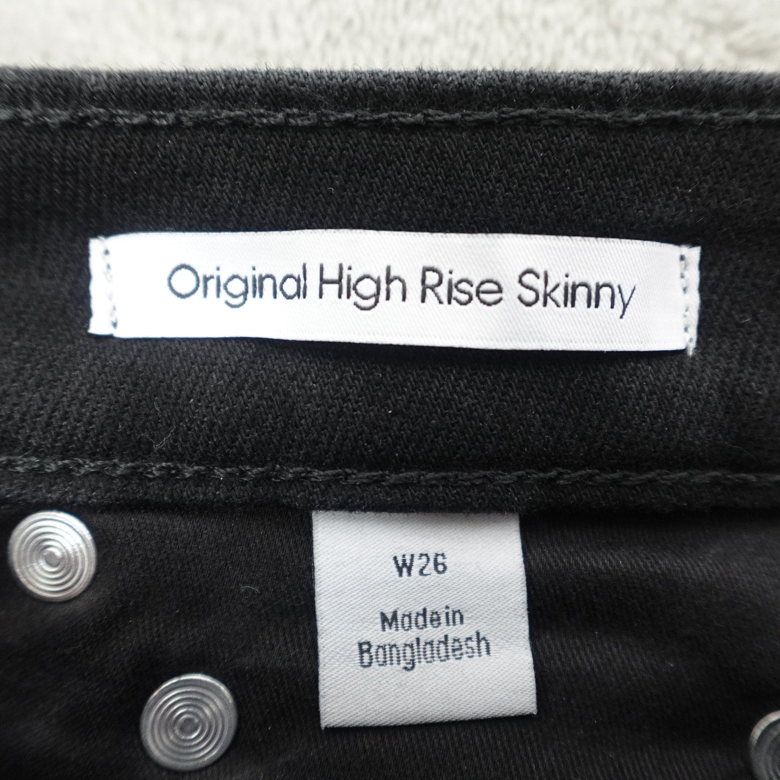 Calvin Klein Jeans Women's Original High Rise Skinny Black Denim- W26