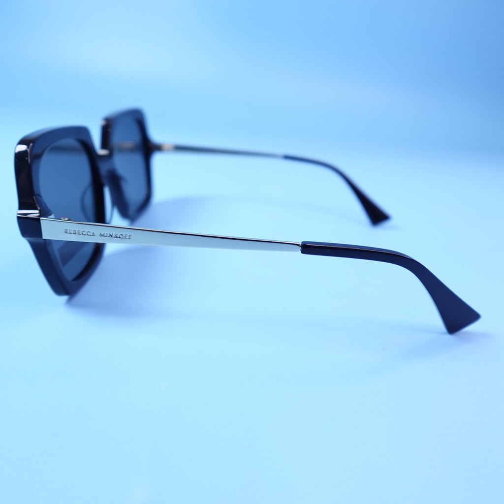 Rebecca Minkoff Sunglasses Willow Black & Silver 100% UV Protection