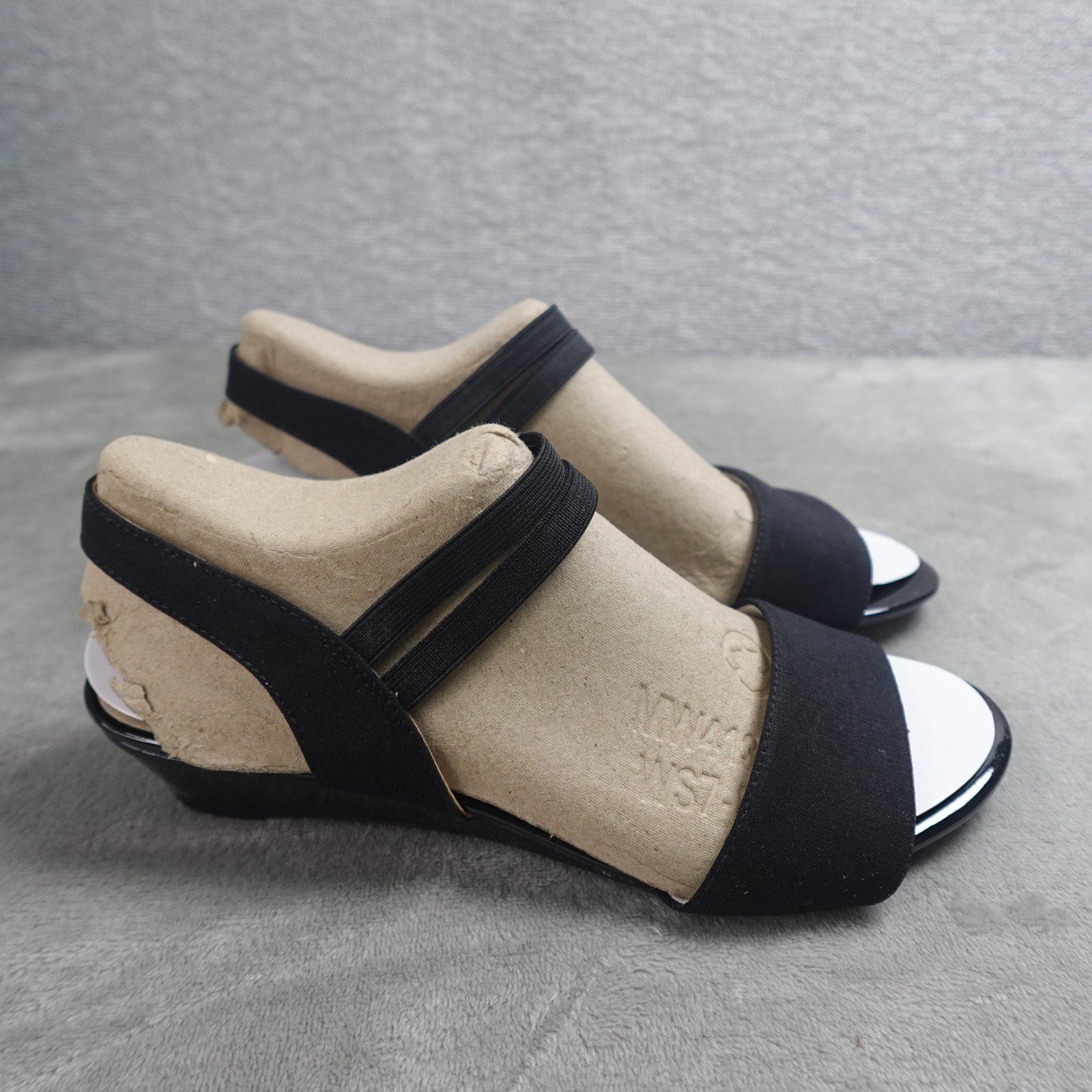 LifeStride Yolo Sandal Women's Size 7M Black Micron Fabric F4561F1001