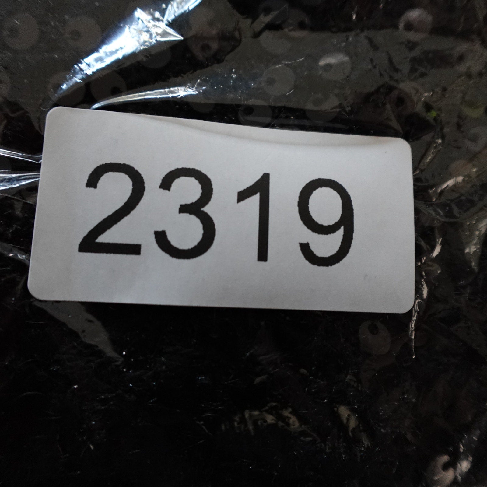 Donna Karan New York Size 14 Black Sequin Short Sleeve ButtonUp Belted Dress NWT