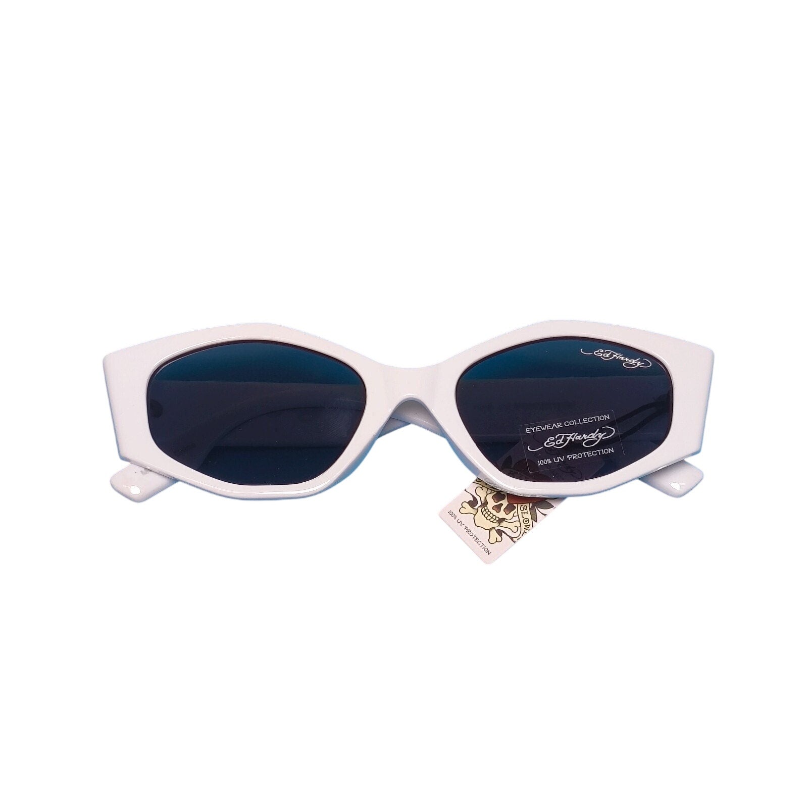 Ed Hardy Love Kills Slowly Carnivore Skulls Sunglasses 100% UV Protection