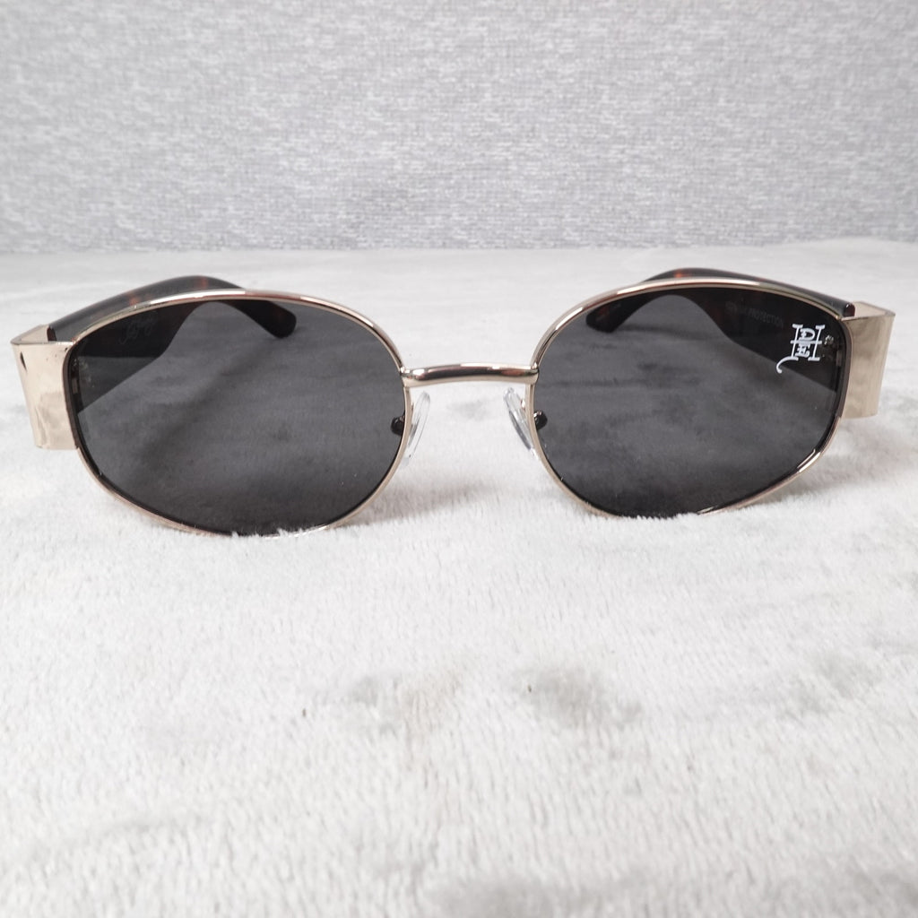 Ed Hardy Dragon House Annunciation Y2K Sunglasses Unisex Brown Tortoise VTG New