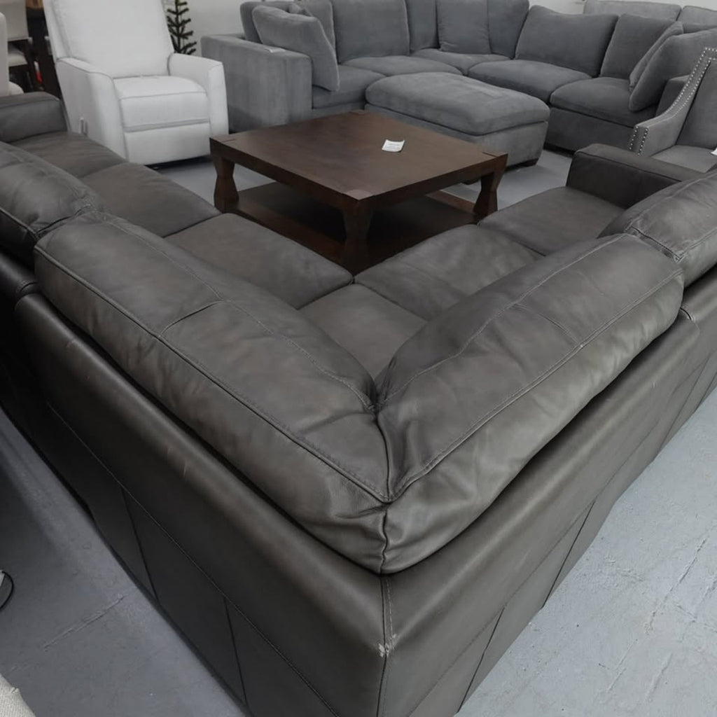 Luca 4-piece Top Grain Leather Sectional