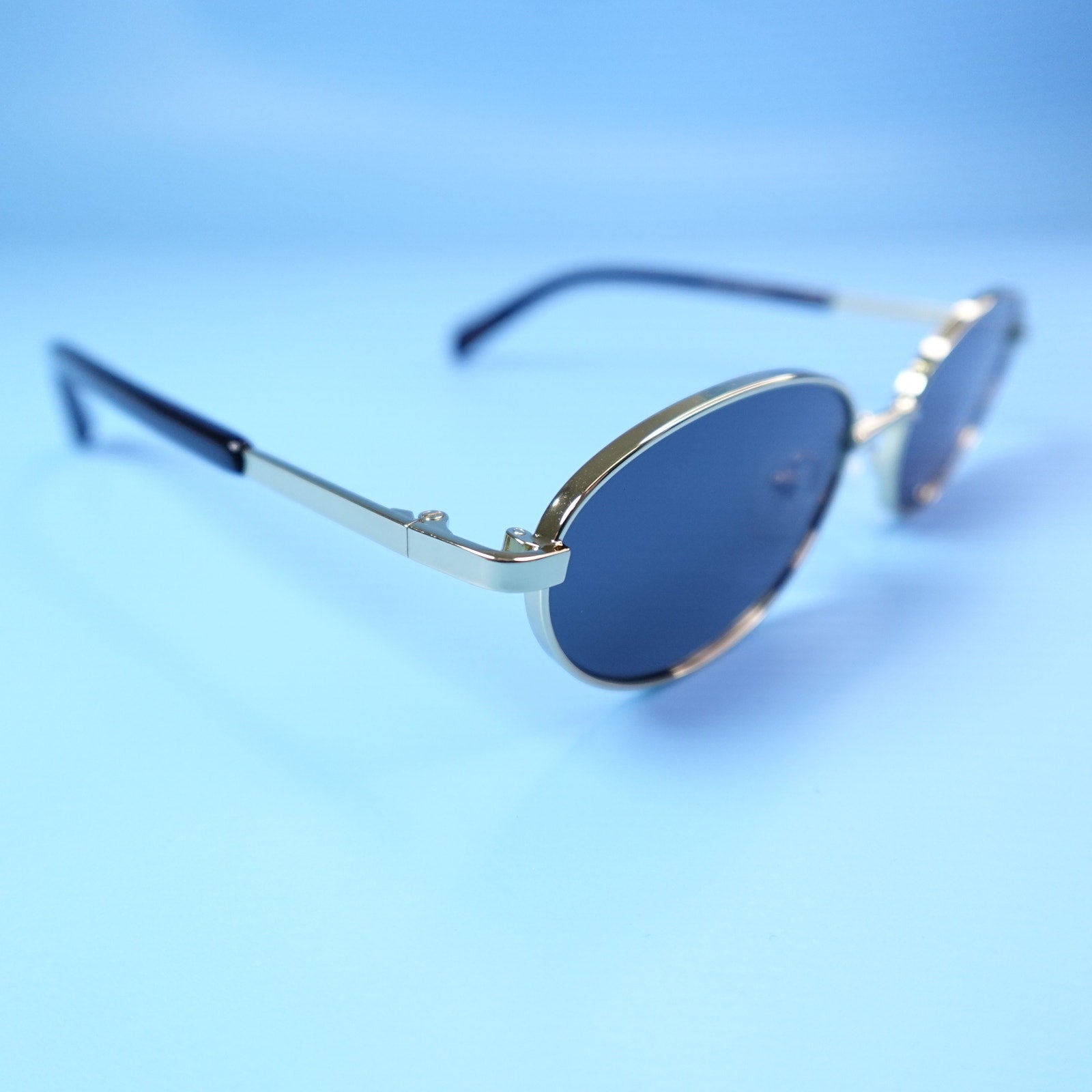 Rebecca Minkoff evangelyne Sunglasses Gold/Black 100% UV Protection