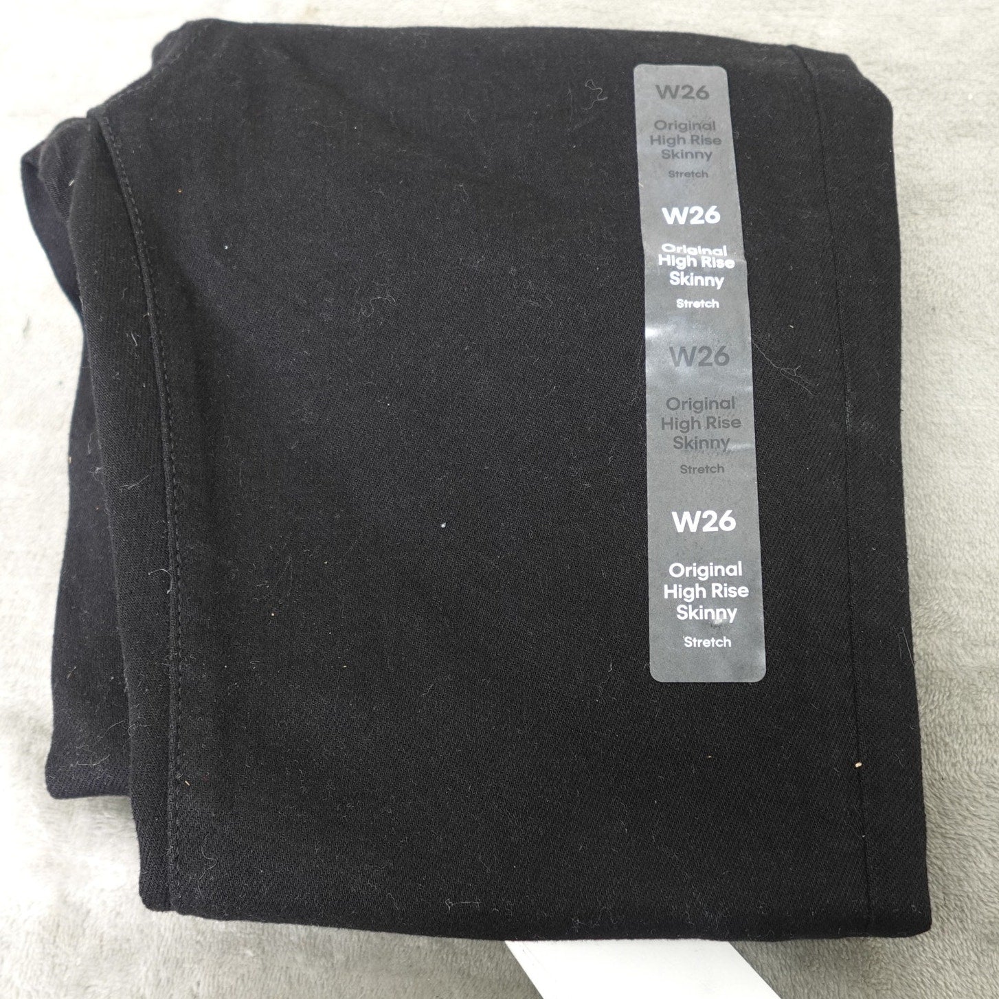 Calvin Klein Jeans Women's Original High Rise Skinny Black Denim- W26