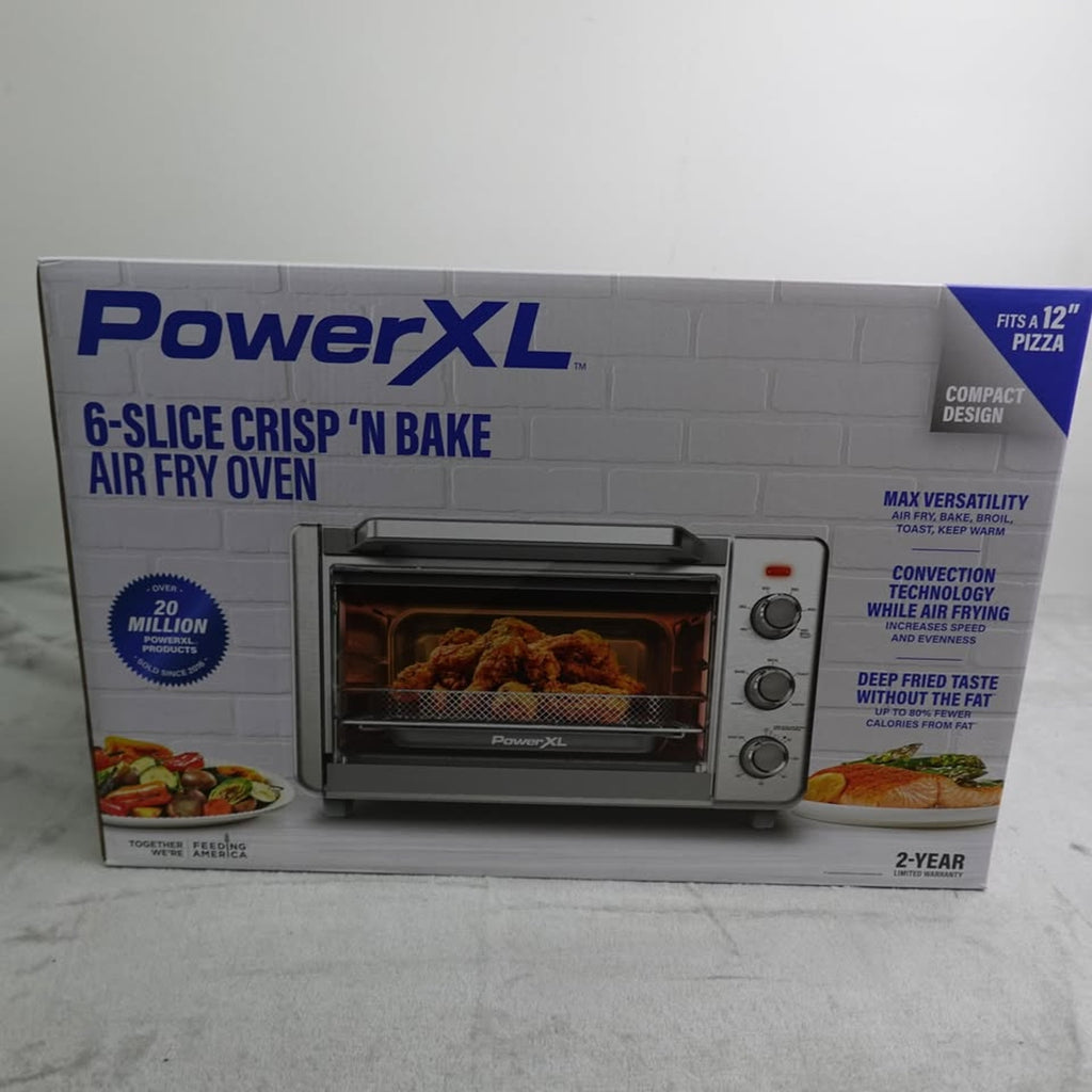 Power XL Air Fry Toaster Oven Crisp 'N Bake T06030-1SP
