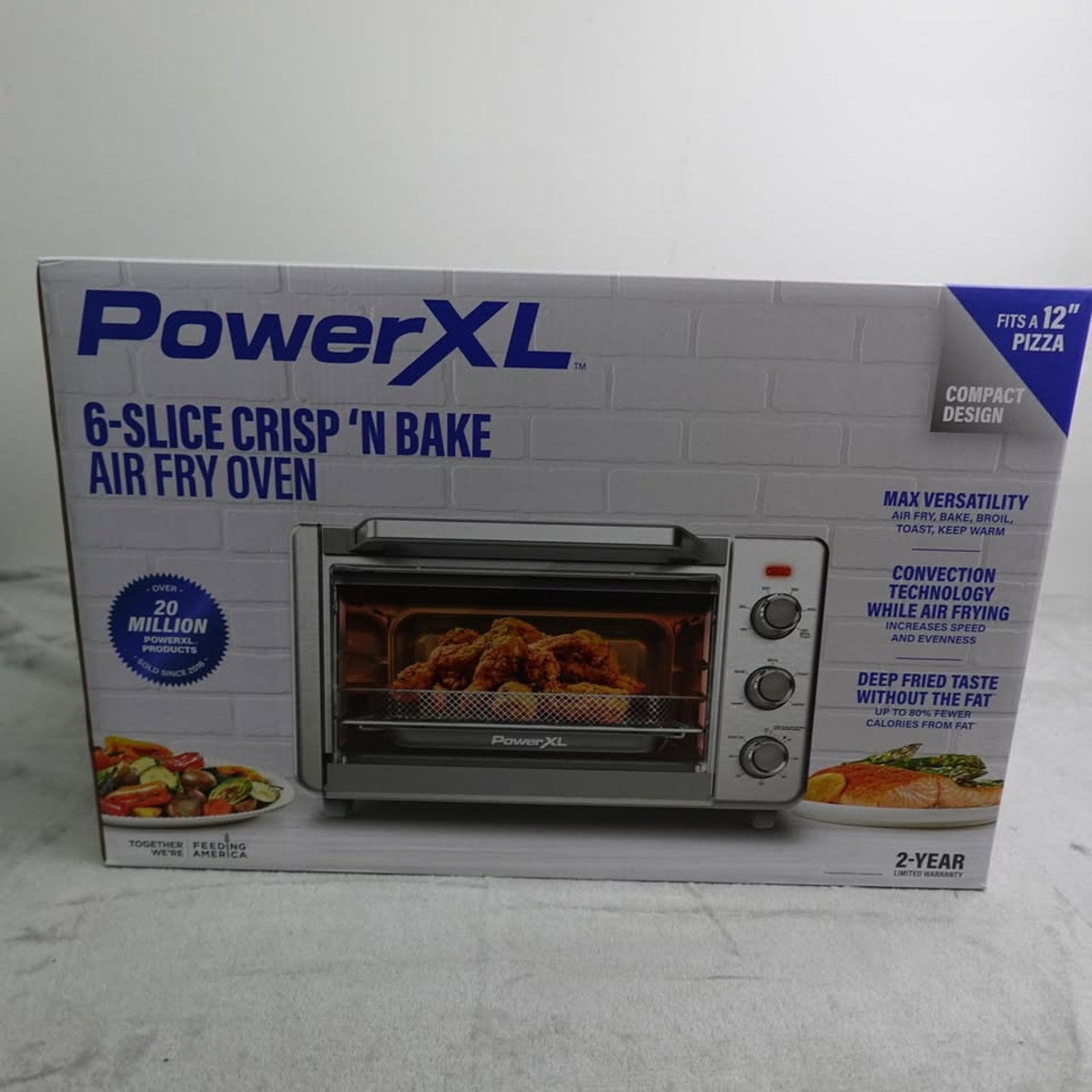 Power XL Air Fry Toaster Oven Crisp 'N Bake T06030-1SP