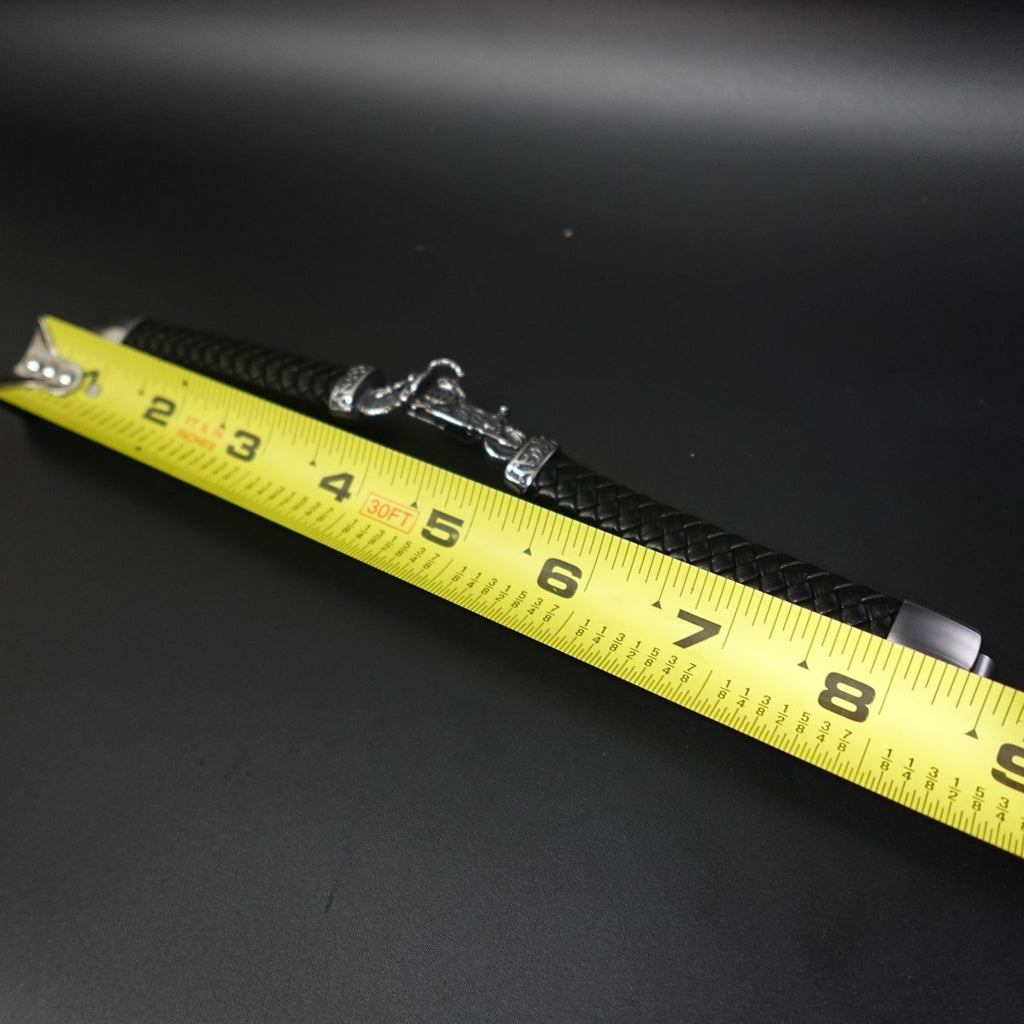 Stainless Steel Leather Bracelet W/ Bike SBR-787