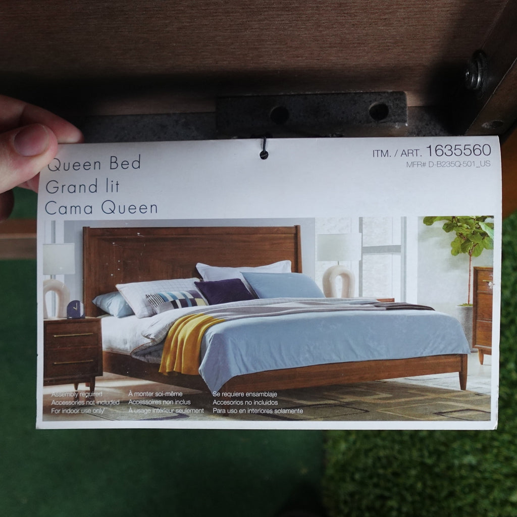Northridge Home Marina Del Rey Queen Bed Hardwood Walnut