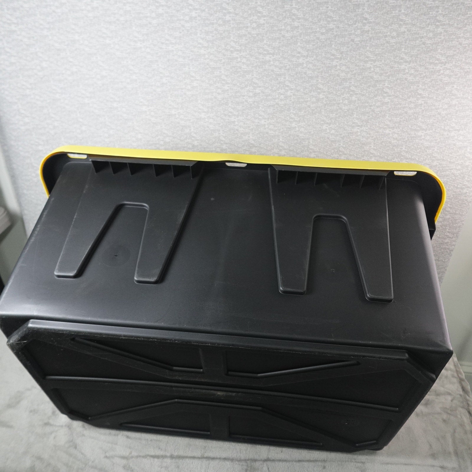 Greenmade Storage Bin with Yellow Lid, 27 Gallon