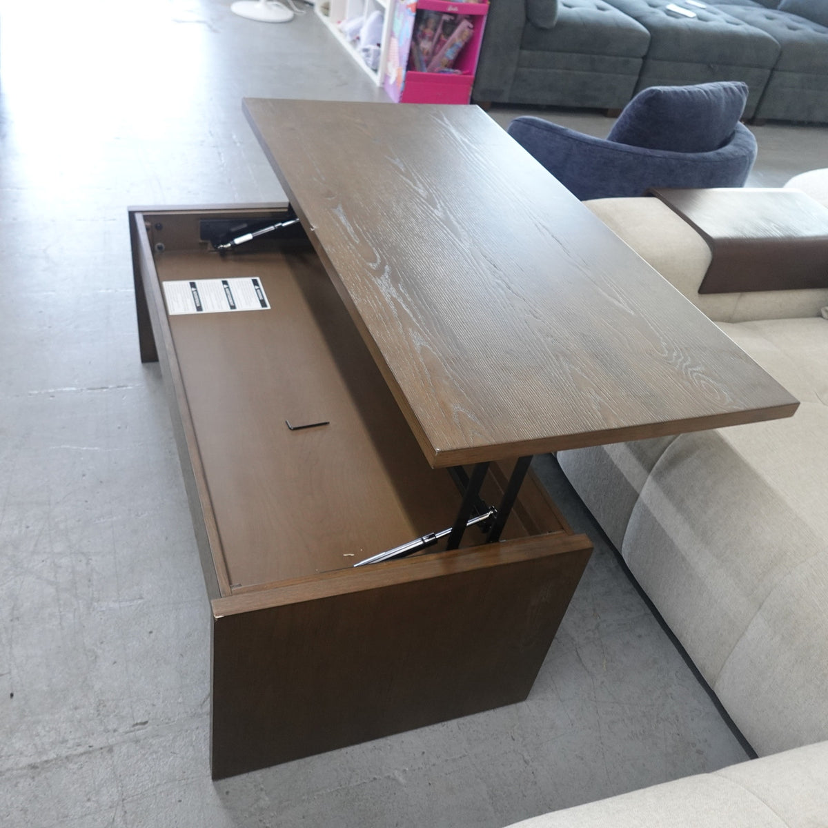 Whitlee Lift-Top Coffee Table, Brown