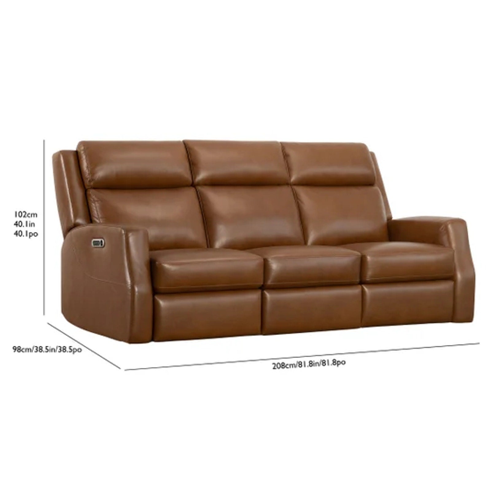Thorton Leather Power Reclining Sofa