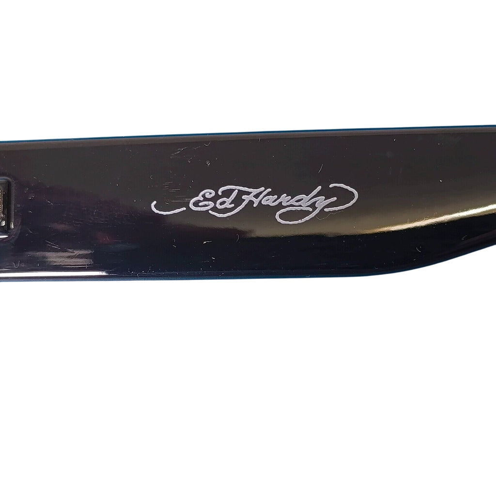 Ed Hardy Sunglasses UV 100% Protective Black Gold Frame w Dragon Ed-Annunciation