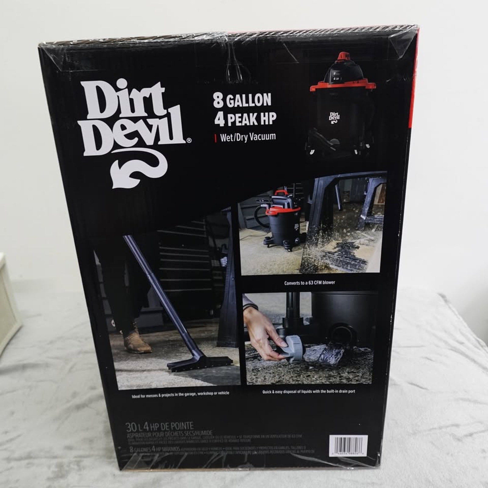 Dirt Devil Brand 8 Gallon Wet/Dry Vacuum Model# SD68000