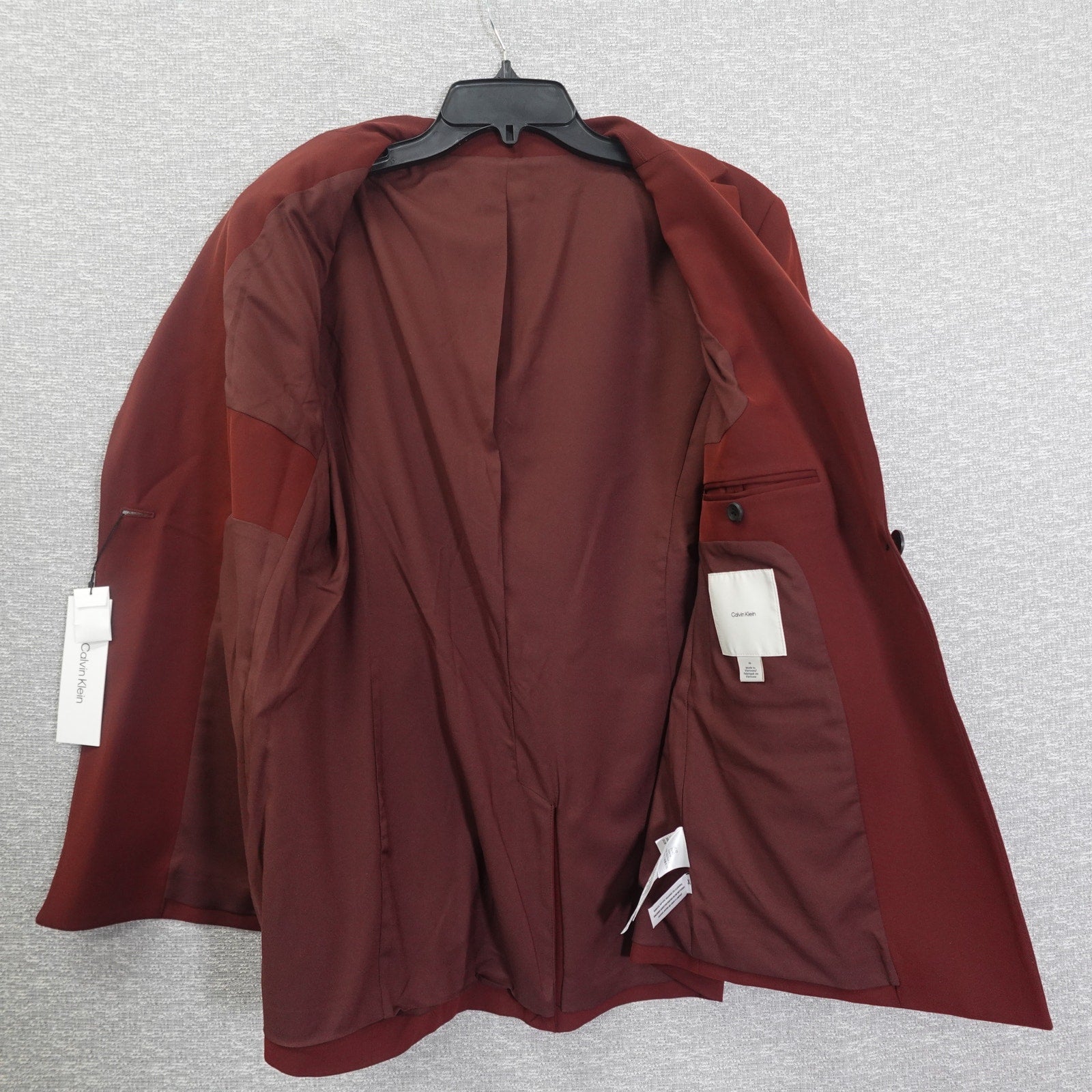 Calvin Klein Women's Soft Crepe Blazer Rusted Root - Size 10  40WL422