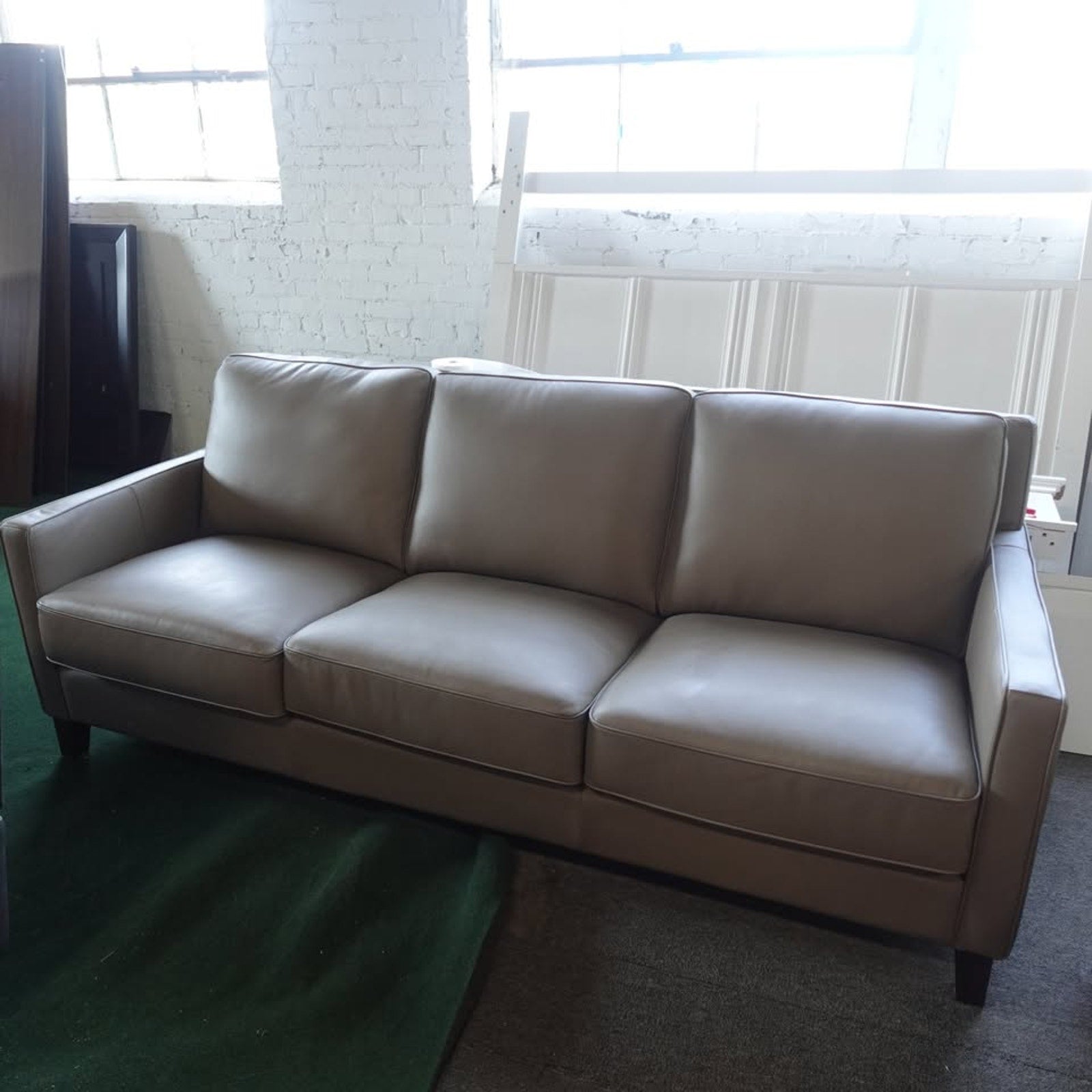 West Park Leather Sofa - Tan
