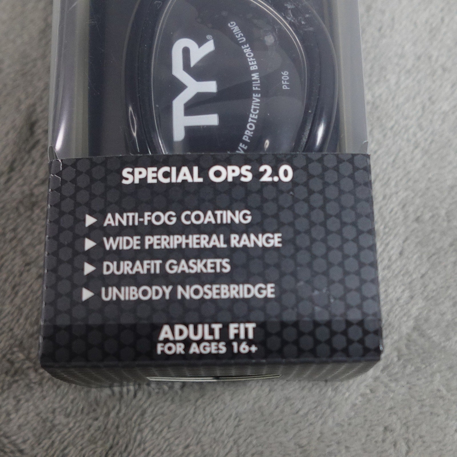 Lot of 4 TYR Special Ops 2.0 Adult Swim Goggles Black/Clear Anti-Fog New