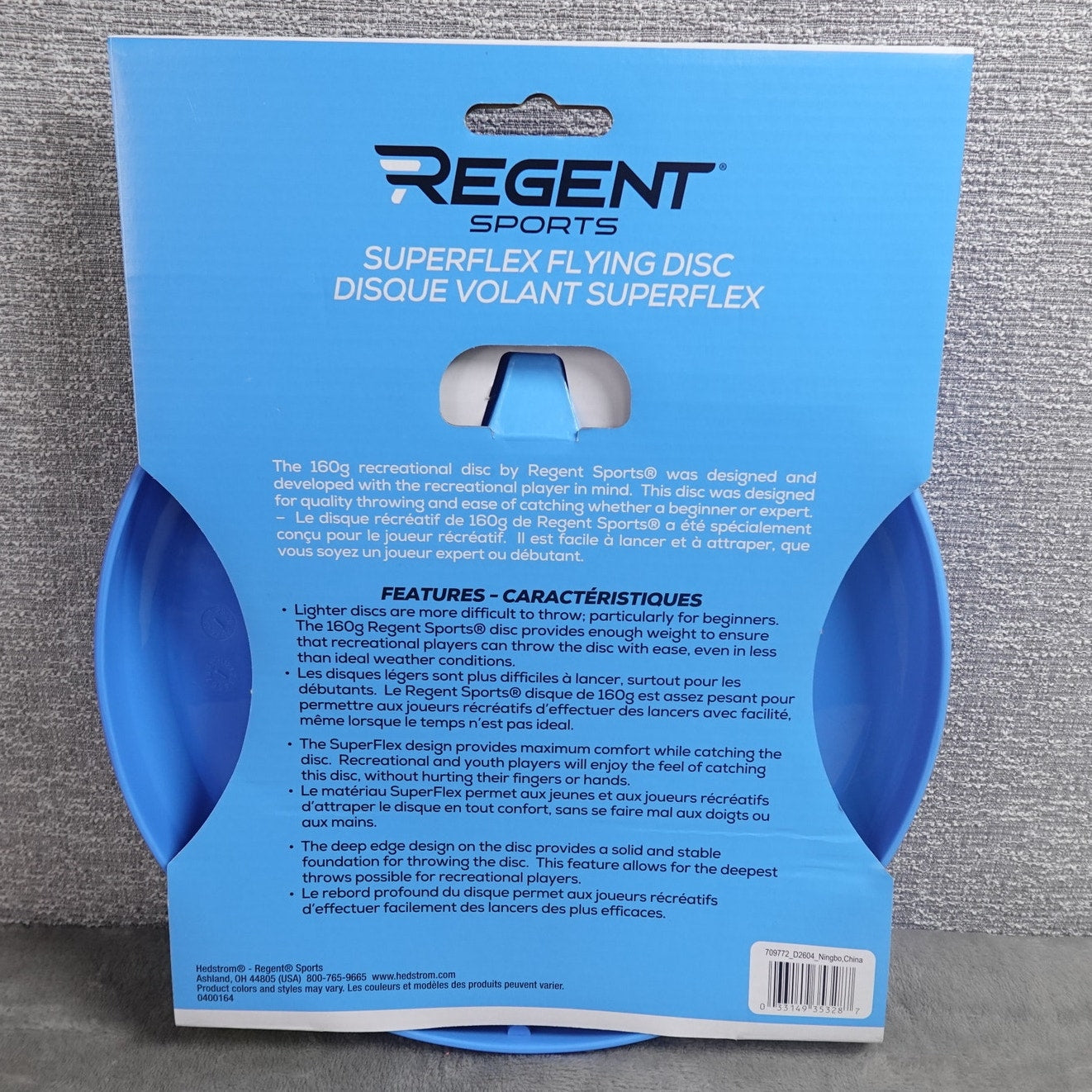 Regent Sports SuperFlex Flying Disc 160g Blue Ultimate Frisbee