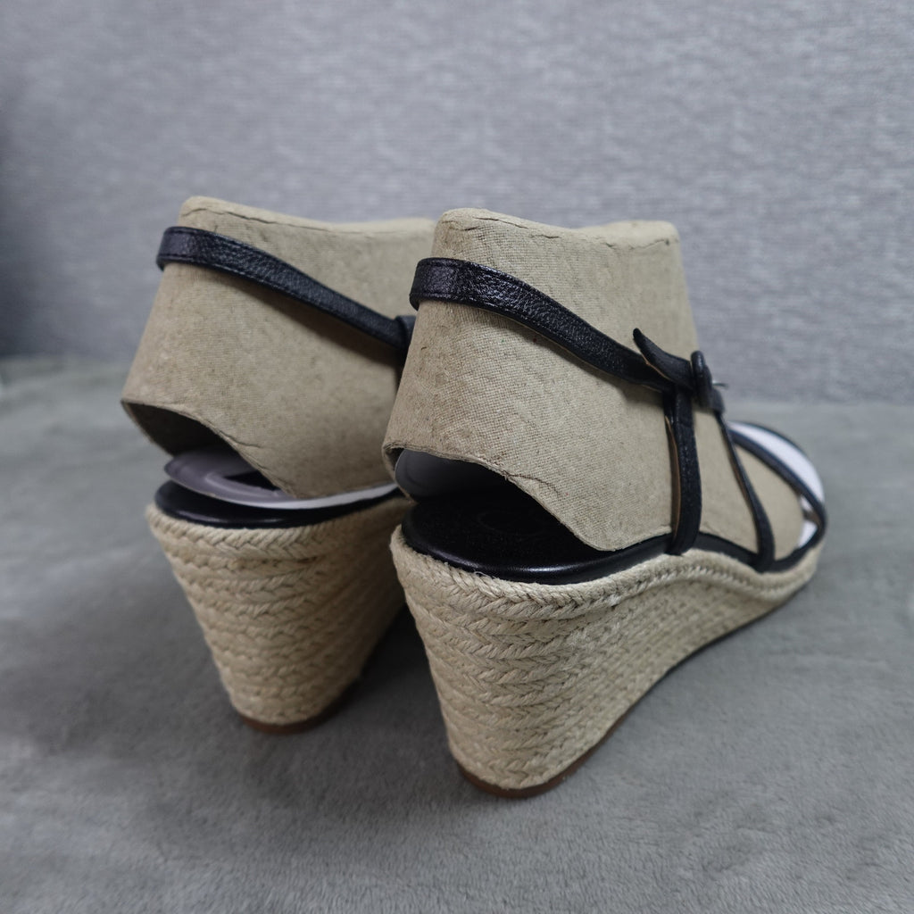 Calvin Klein Blairy 2 Women's Wedge Sandal Black 002 Size 8.5M New