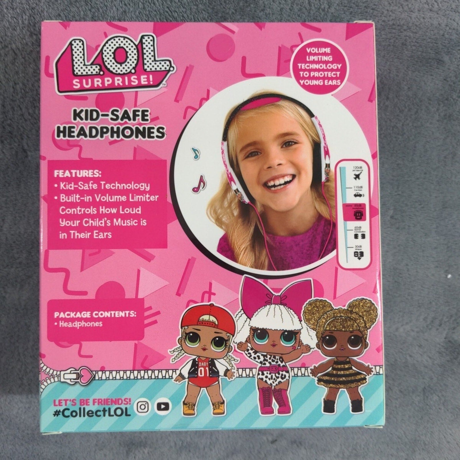 Sakar LOL Surprise HP2-03136 Kid Safe Headphones