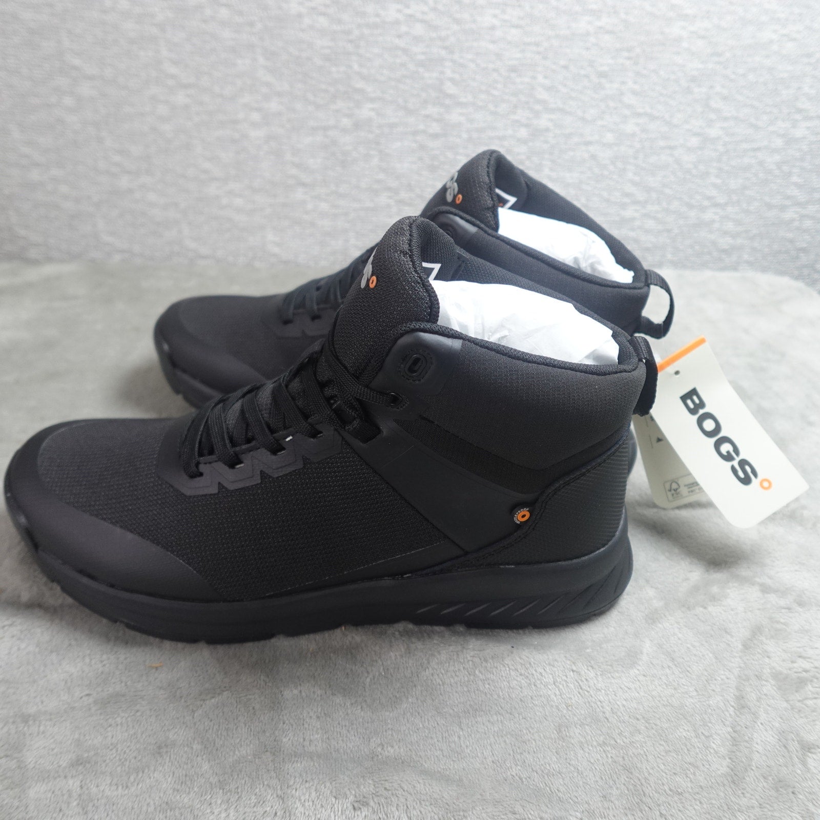BOGS Slate Mid CT Work Shoes Men's 9.5M Black Waterproof Composite Toe 79040