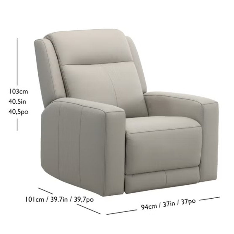 Wren Zero Gravity Power Leather Recliner with Power Headrest