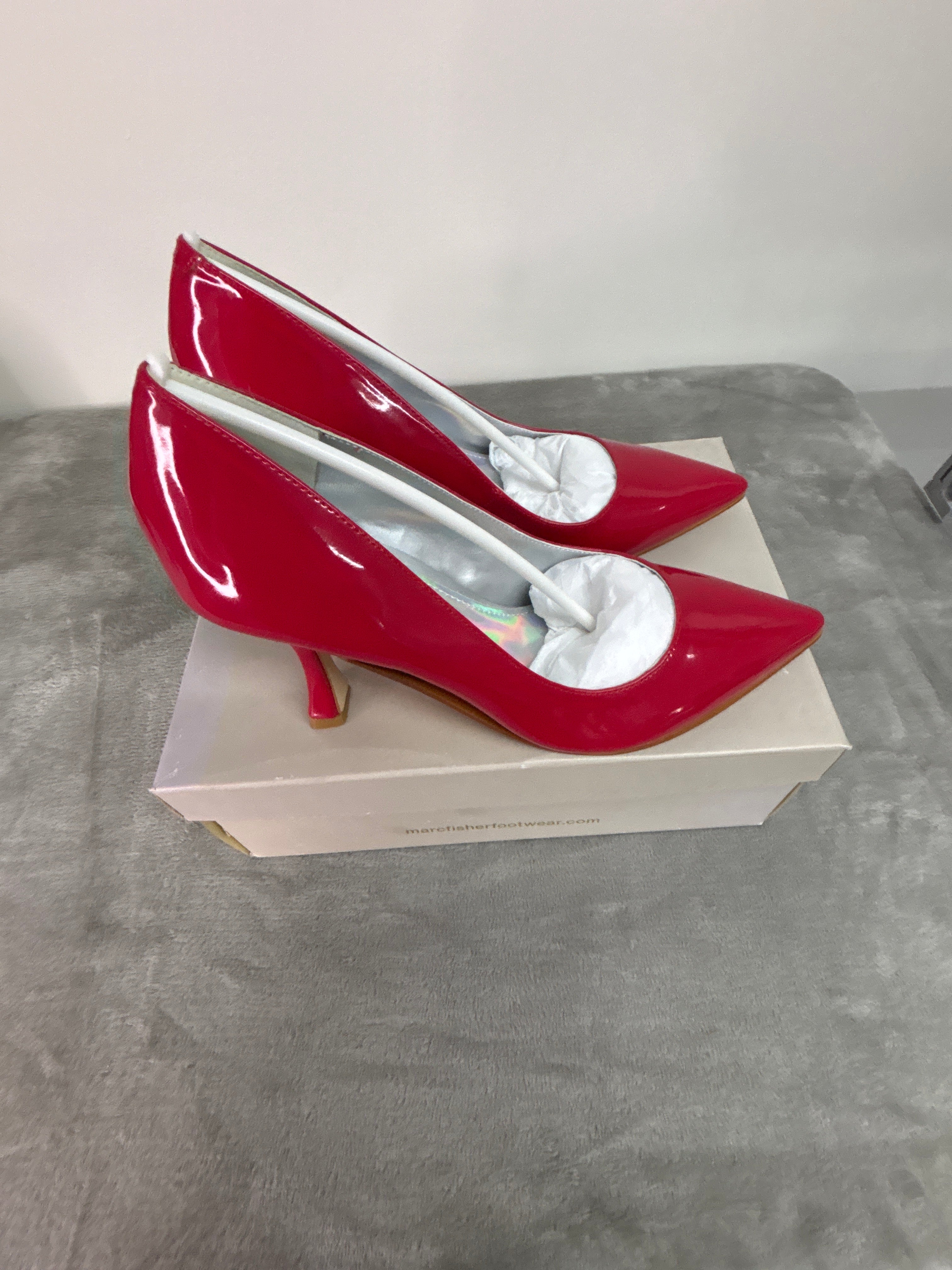 Marc Fisher red pointed-toe high heels