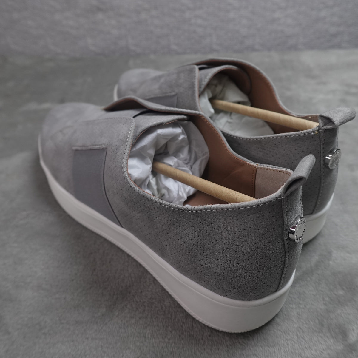 Steve Madden Womens Shoes Brad Light Grey 7.5