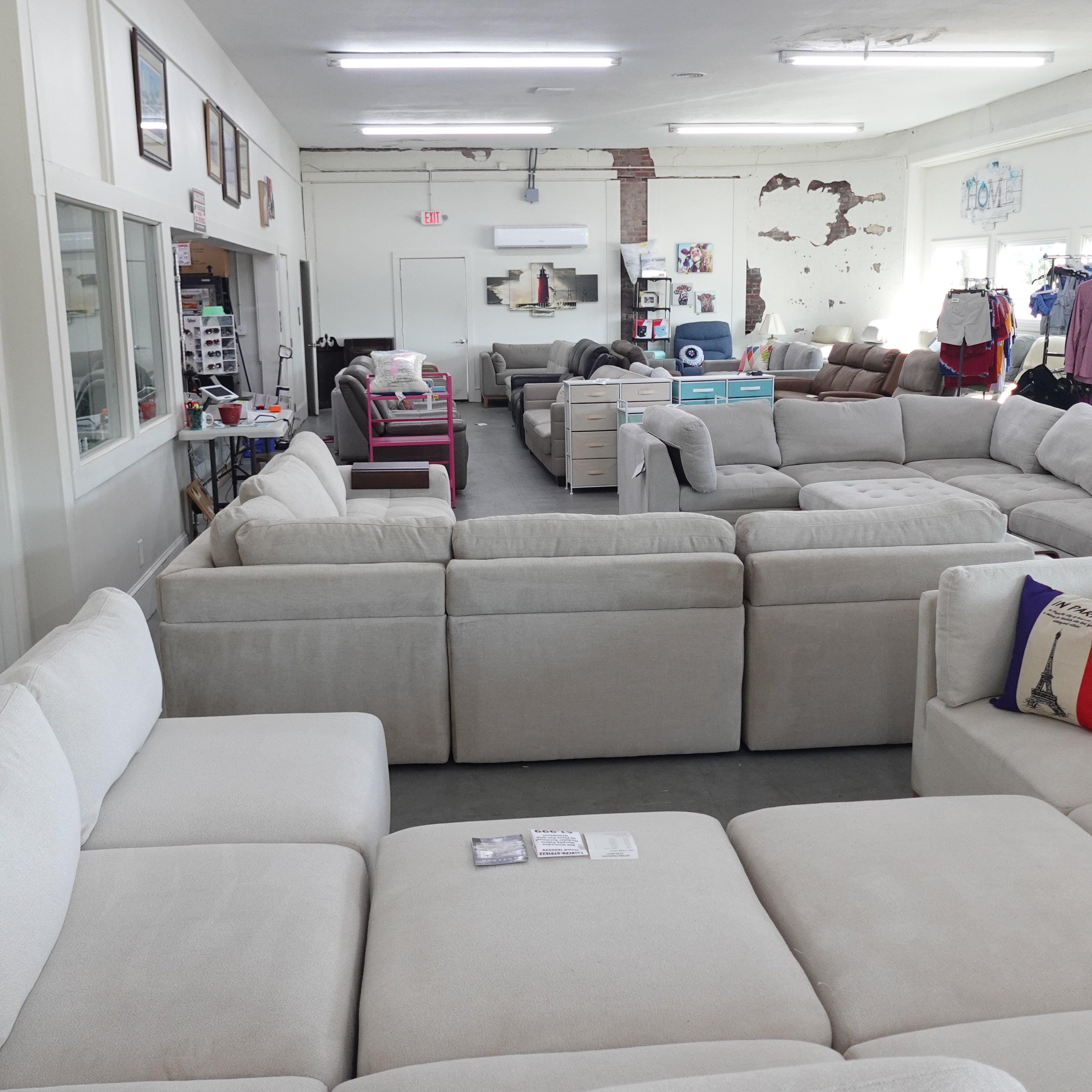 Paige 6-piece Modular Fabric Sectional Cream