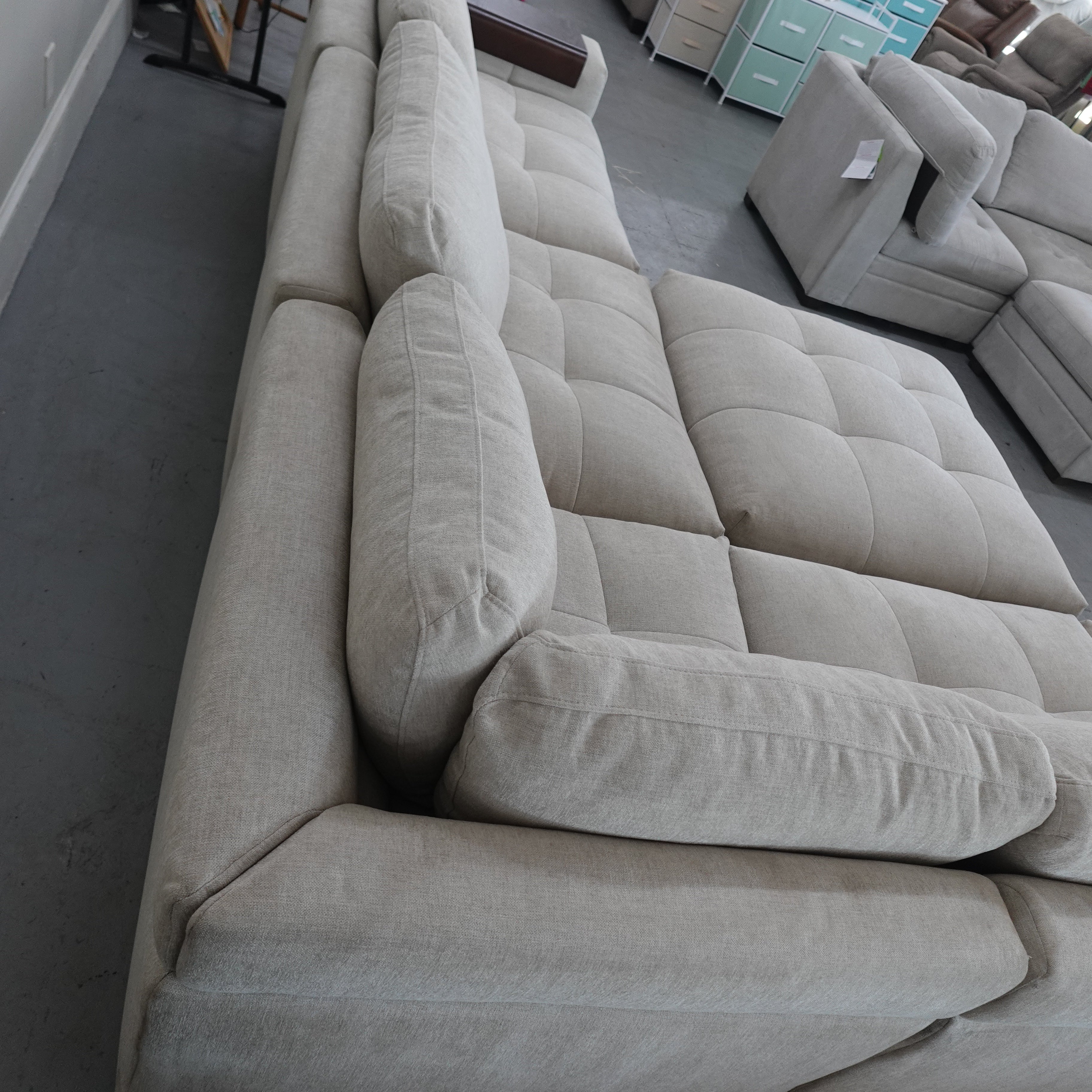 Paige 6-piece Modular Fabric Sectional Cream